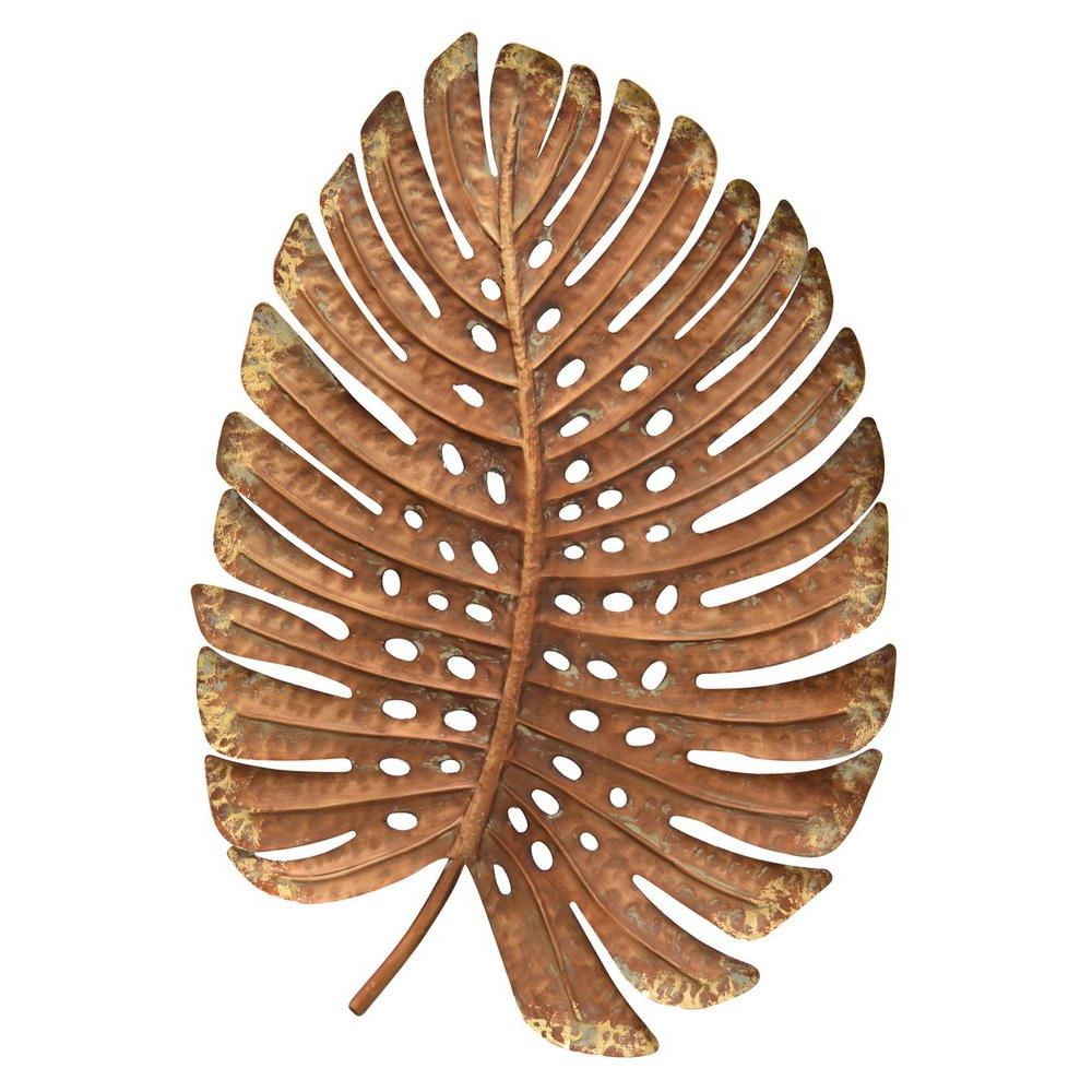 Flowing Leaves Wall Decor Regarding 2020 Three Hands Gold Metal Leaf Wall Decor 91352 – The Home Depot (View 14 of 20)