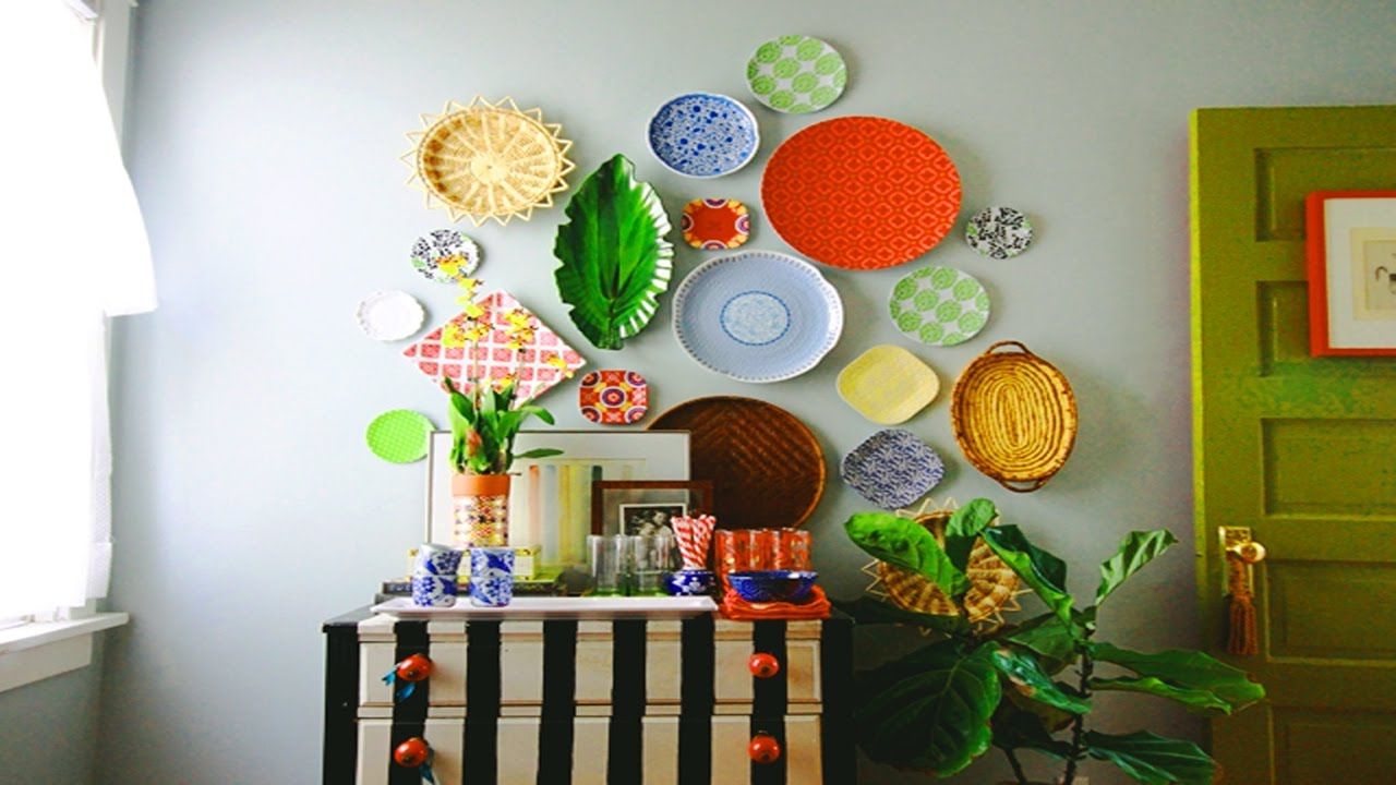 Hanging Plate Wall Decor Ideas Home Decorating Basics – Youtube Pertaining To Favorite Multi Plates Wall Decor (View 20 of 20)
