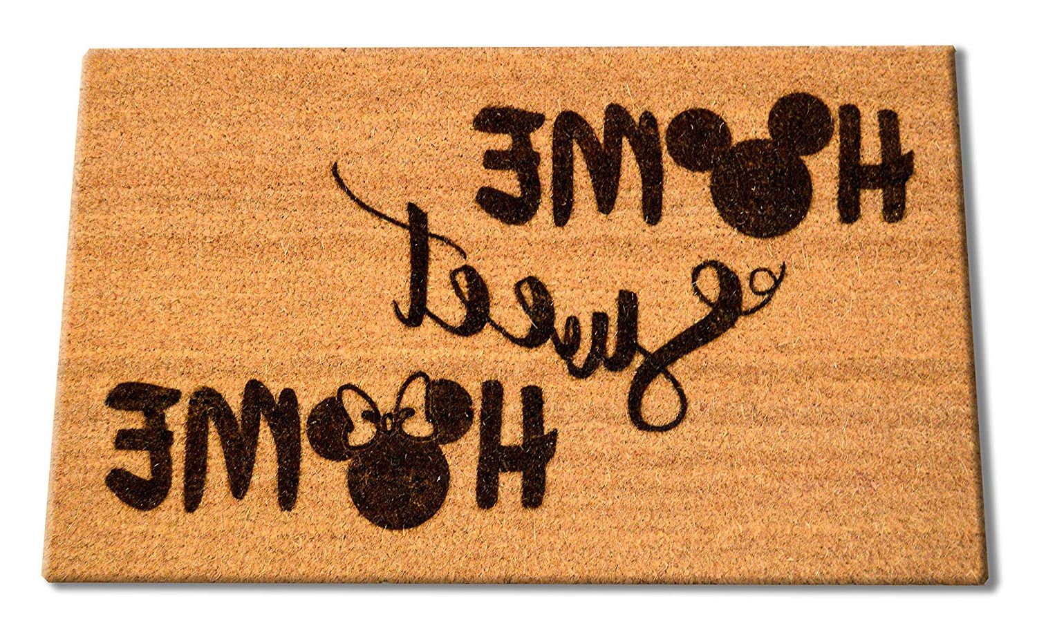 Laser Engraved Home Sweet Home Wall Decor Regarding Well Known Amazon : Disney Home Sweet Home Welcome Laser Engraved Coir (View 20 of 20)