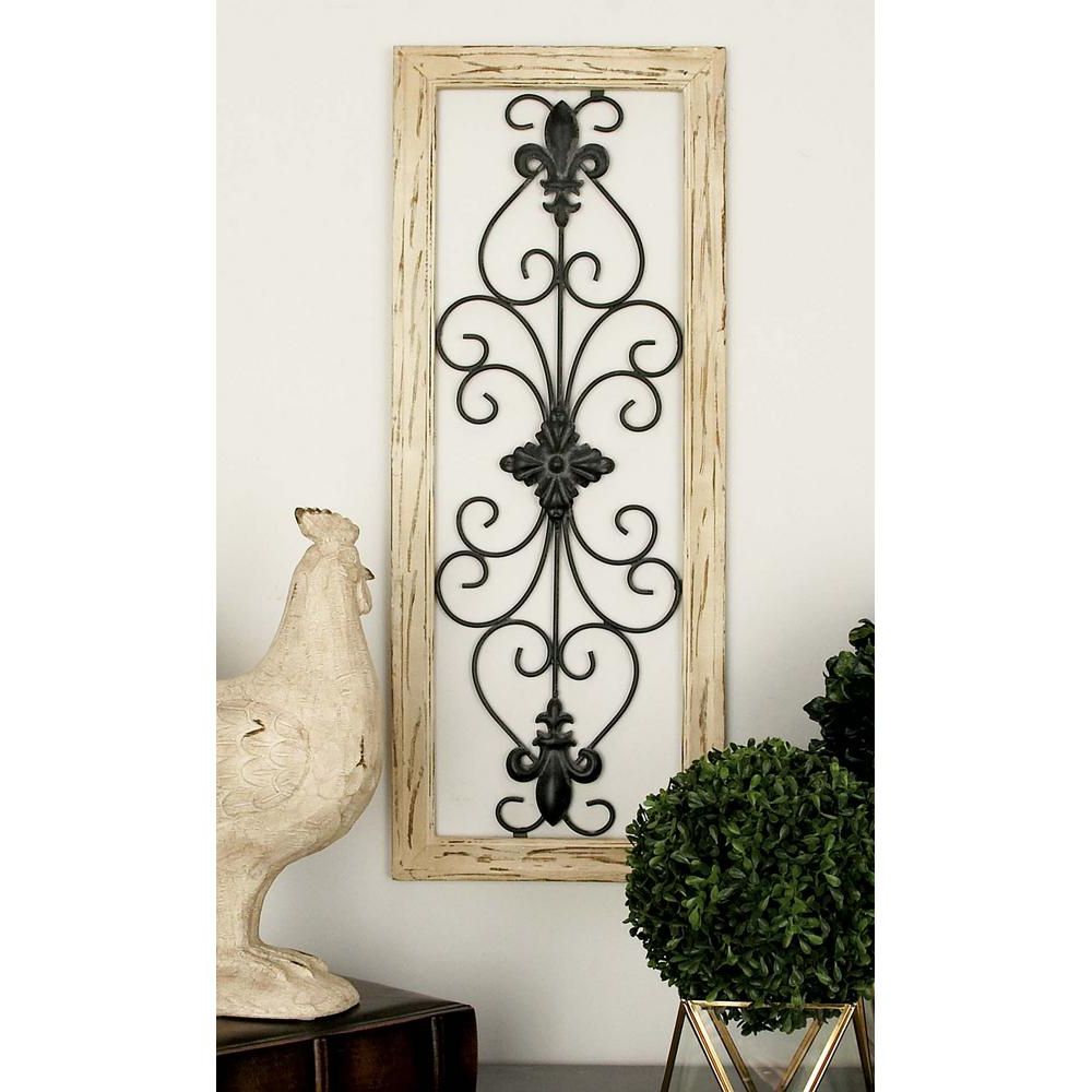 Preferred Wood And Metal Multi Colored French Inspired Fleur De Lis And For 2 Piece Metal Wall Decor Sets By Fleur De Lis Living (View 1 of 20)