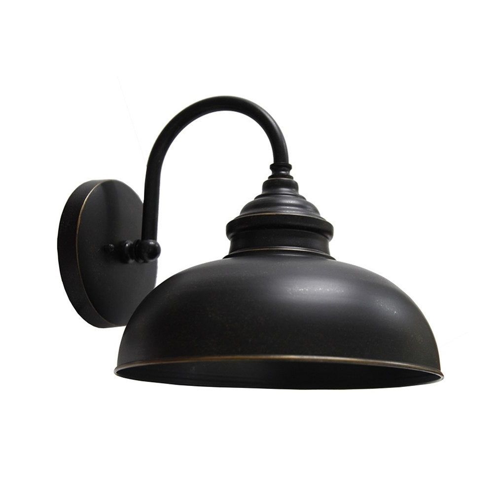 Shop Y Decor 1 Light Outdoor Wall Mounted Light In Oil Rubbed Bronze With Regard To Best And Newest Oil Rubbed Metal Wall Decor (View 19 of 20)