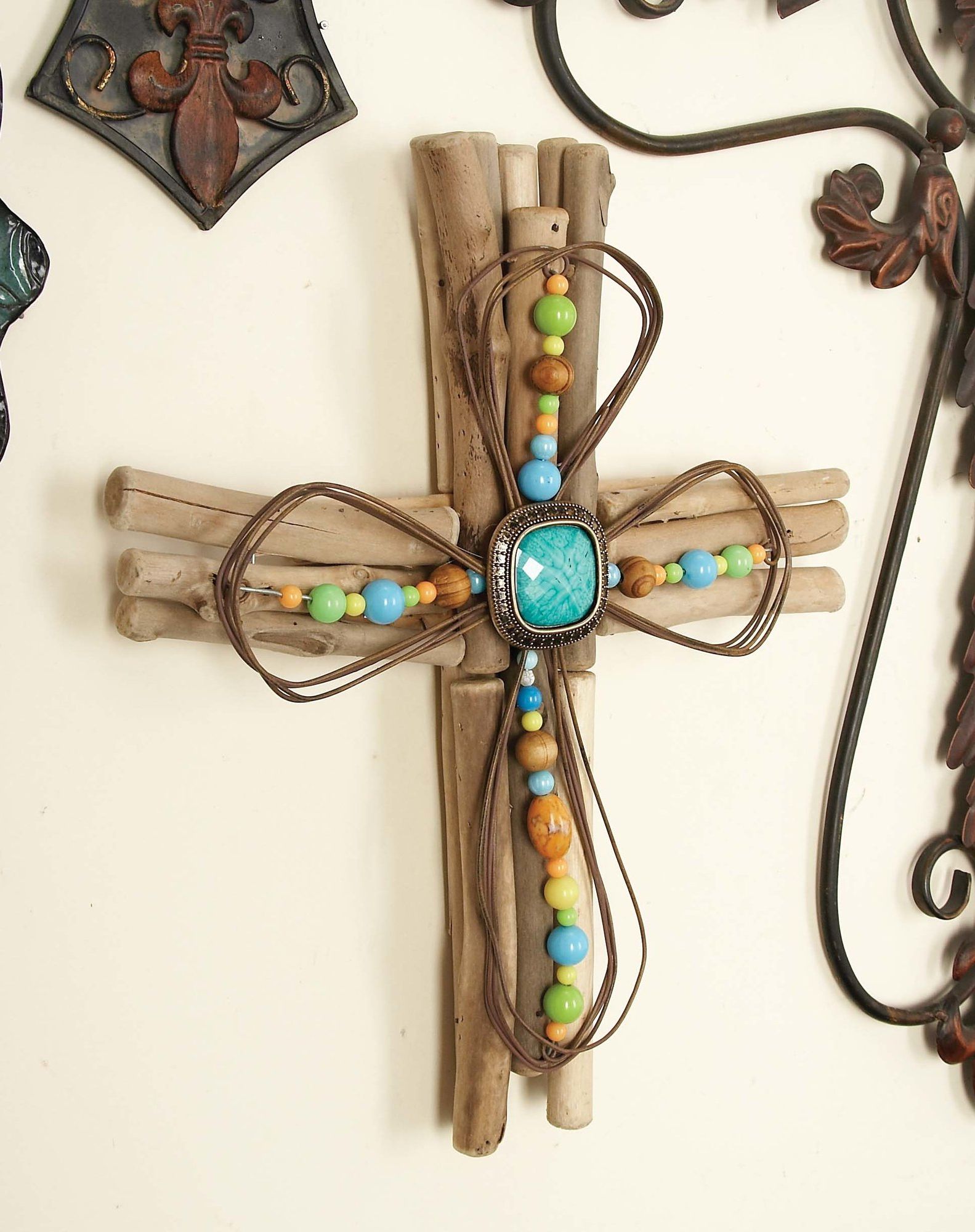 Wall Decor By Cole & Grey For Preferred Cole & Grey Wood And Metal Cross Wall Decor Set Of  (View 9 of 20)