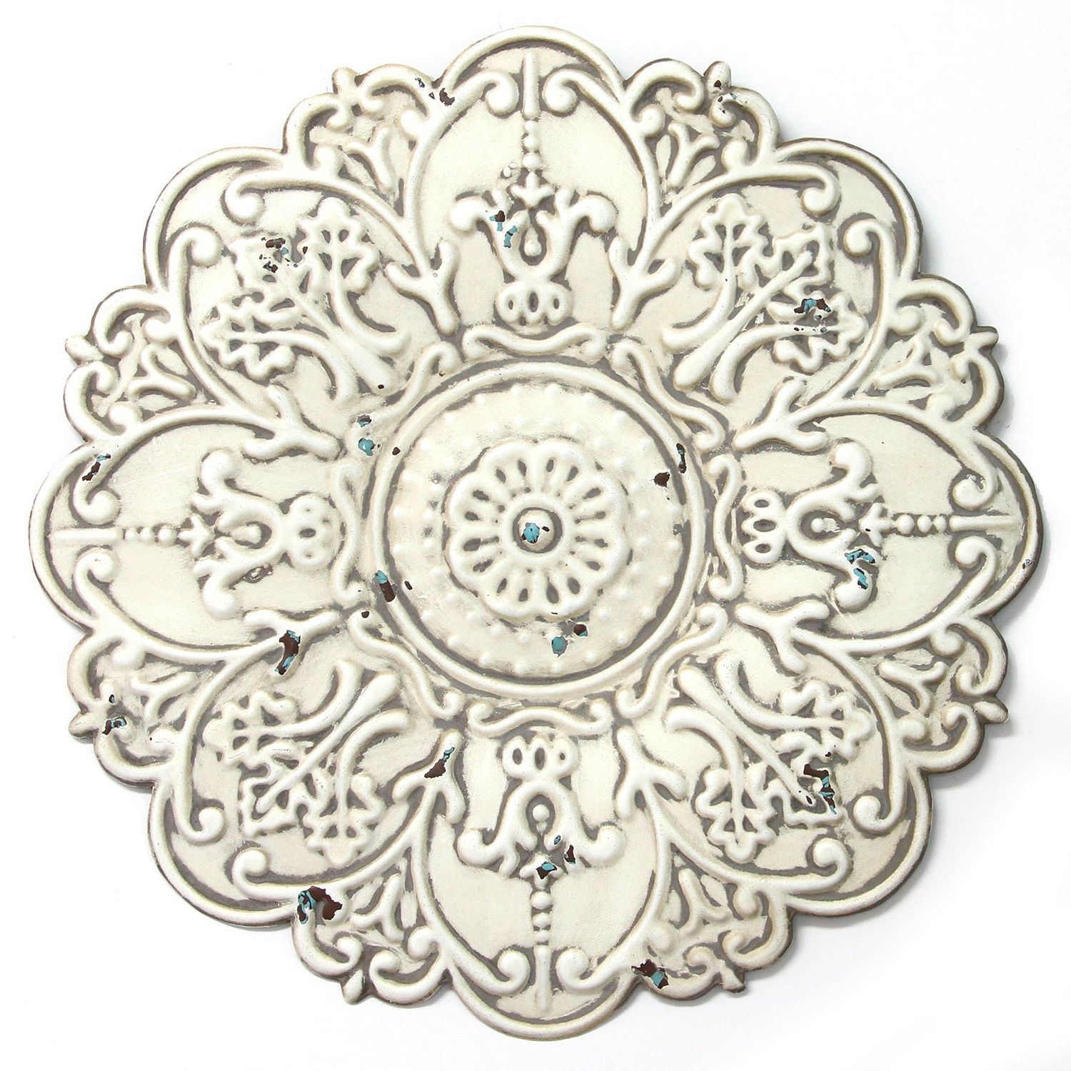 Widely Used Amazon: Stratton Home Décor S11563 Small Medallion Wall Décor Within Small Medallion Wall Decor (View 1 of 20)