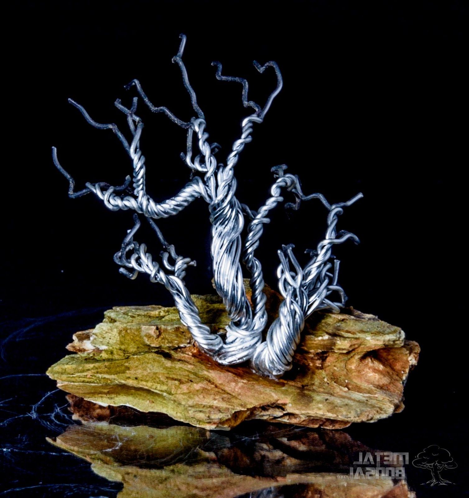 Windswept Tree On Dragon Stone Base – Metal Bonsai Wire Tree Intended For Current Windswept Tree Wall Decor (View 19 of 20)