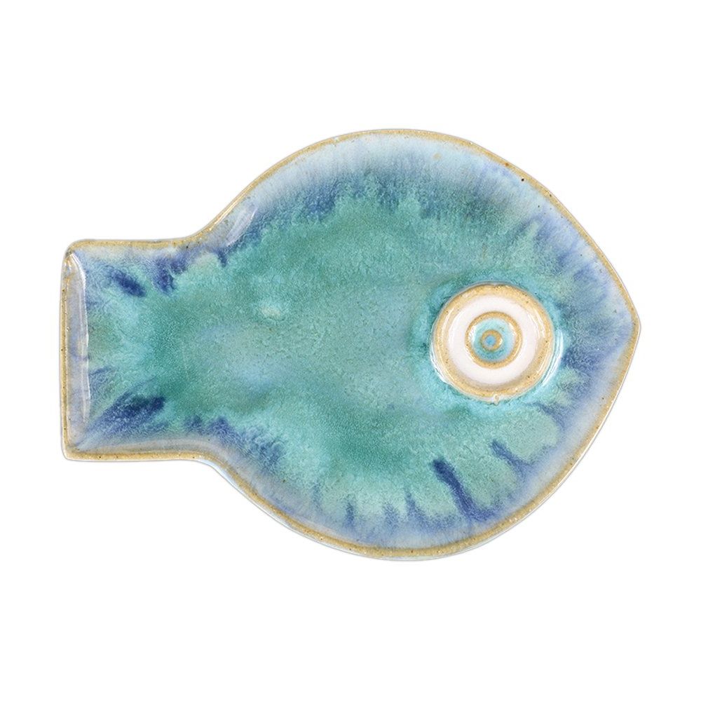 2020 Amazon: Chinoiseriehouse Sea World Ceramic Wall Decor Fish Within Ceramic Blue Fish Plate Wall Decor (View 10 of 20)