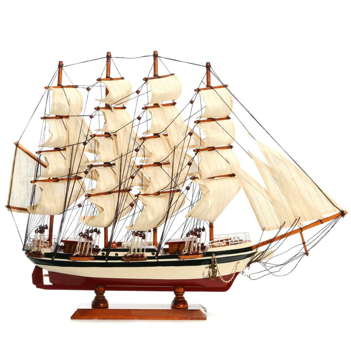 Diy Handmade Assembly Ship Craft Wooden Sailing Boat Wood Sailboat In Most Current Metal Alloy Boat Wall Decor (View 5 of 20)