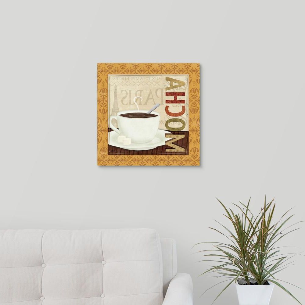 Latest Cup Of Joe Wall Decor With Regard To Greatbigcanvas "coffee Cup Ii"veronique Charron Canvas Wall Art (View 10 of 20)