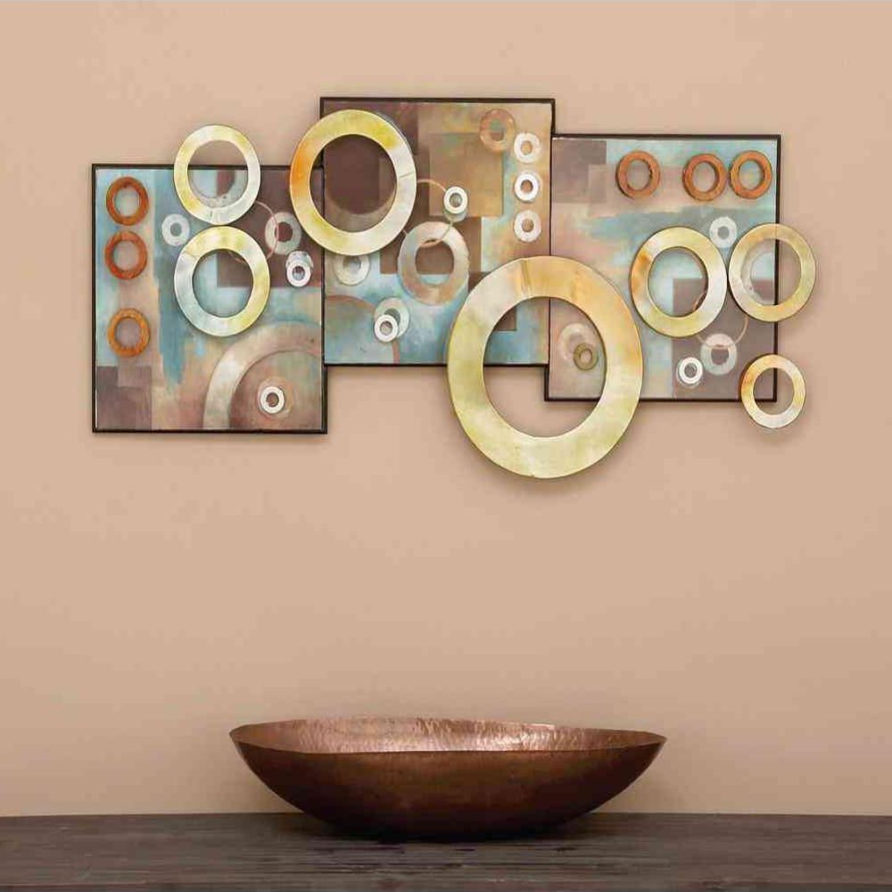 Most Popular Rings Wall Decor By Wrought Studio With Regard To Litton Lane 36 In. X 17 In (View 15 of 20)