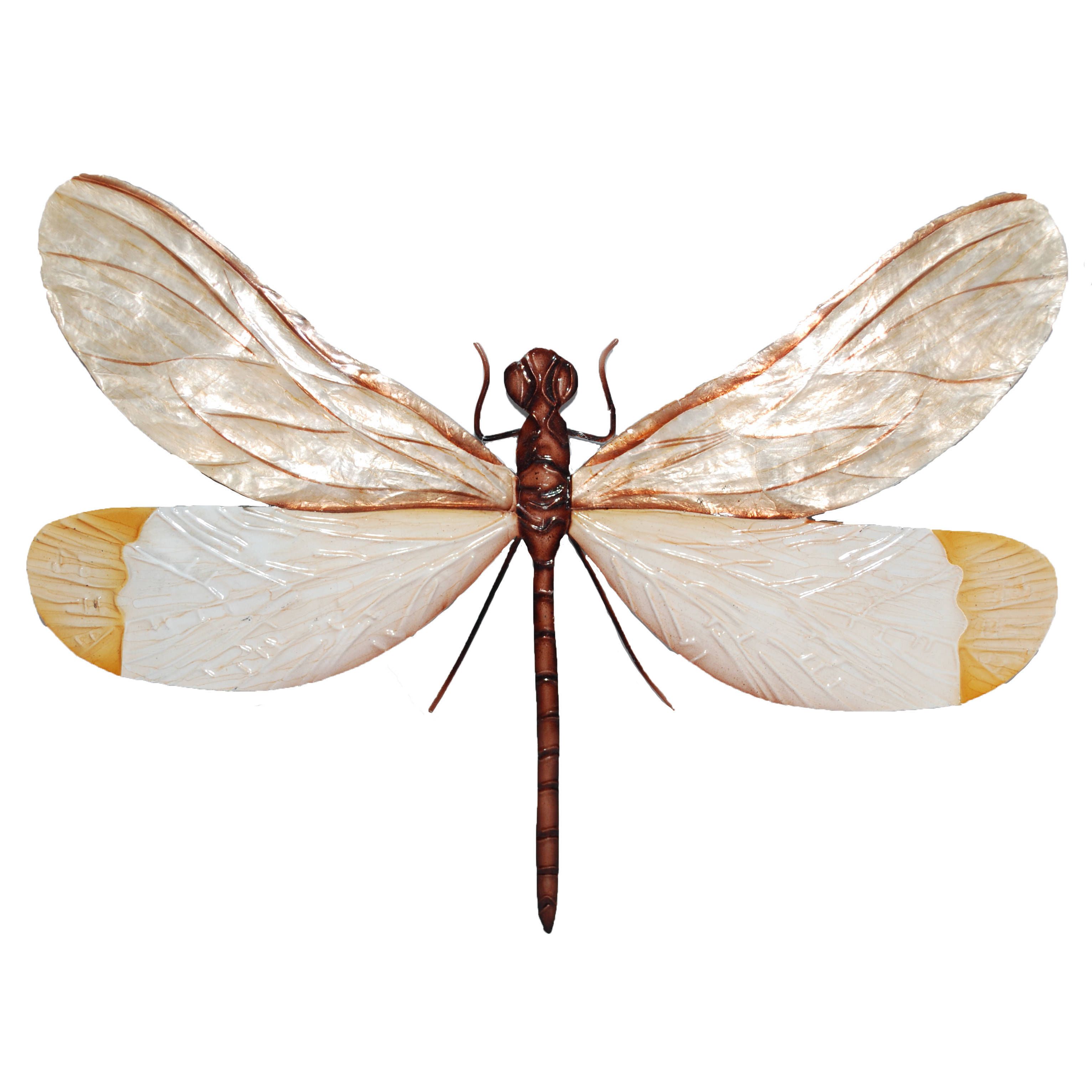 Most Up To Date Dragonfly Wall Decor In Shop White And Brown Dragonfly Wall Decor – On Sale – Free Shipping (View 14 of 20)