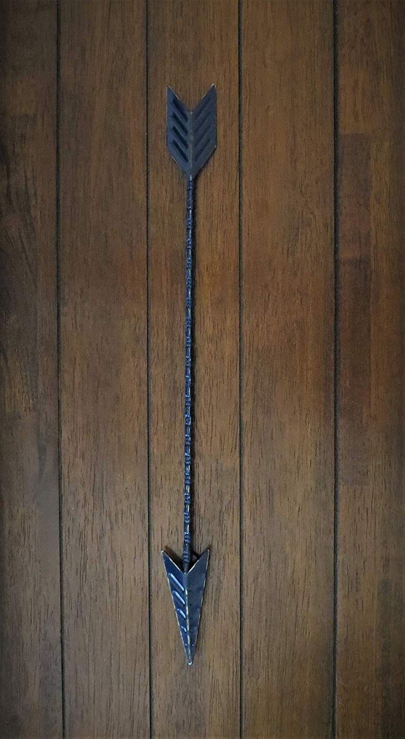 Popular Brown Metal Tribal Arrow Wall Decor In Amazon: Metal Arrow For Wall Hanging Navy Blue Or Pick Color (View 6 of 20)