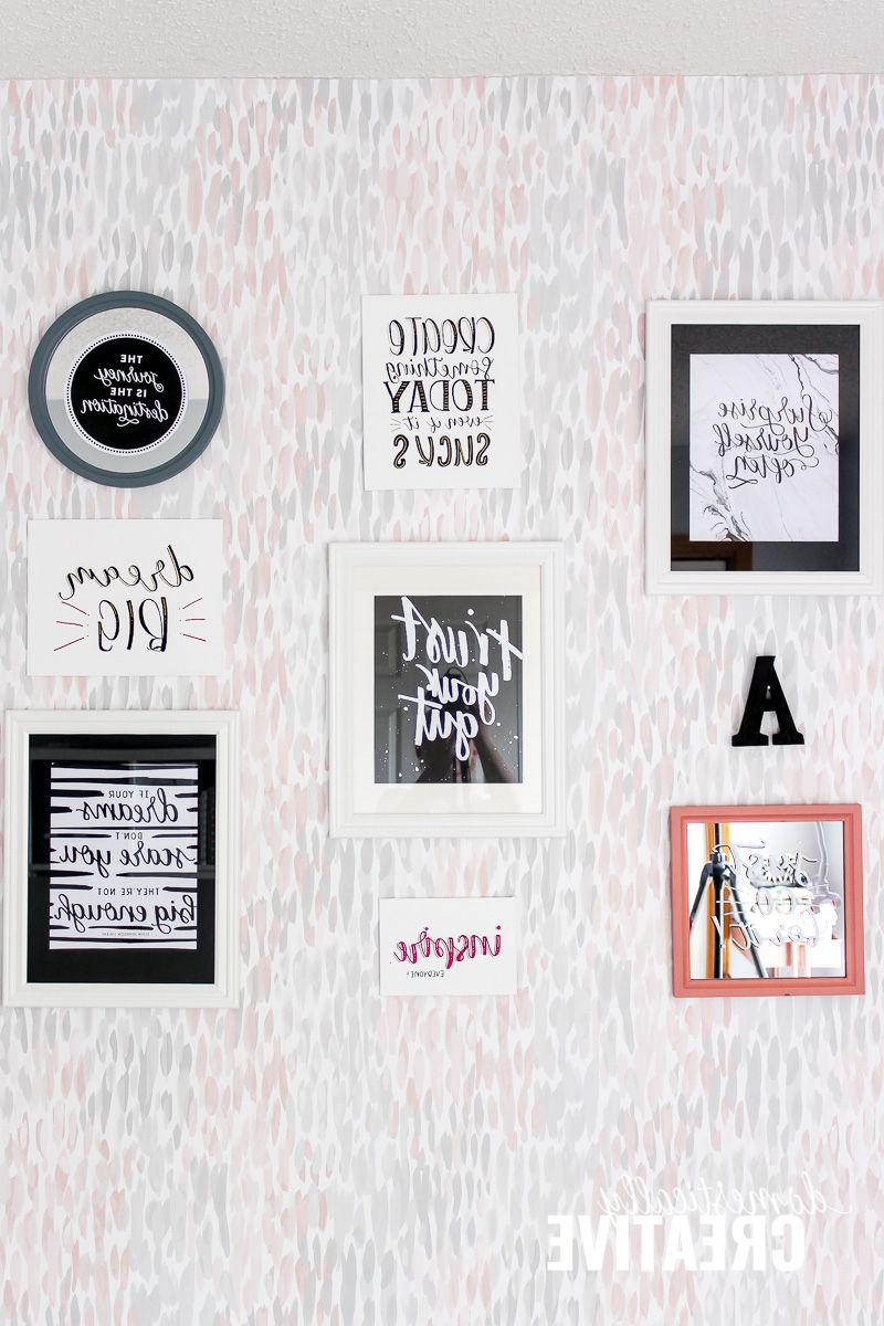 Rectangle Like Yourself Inspirational Typography Wall Plaque With Trendy How To Create A Typography Accent Wall (View 19 of 20)