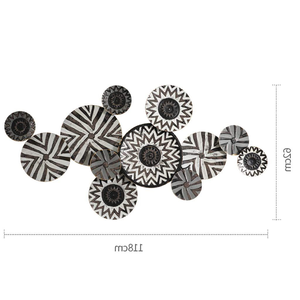 Rings Wall Decor By Wrought Studio Throughout Well Known Amazon: Guo Xinfen Style Stereo Wrought Iron Wall Hangings (View 14 of 20)