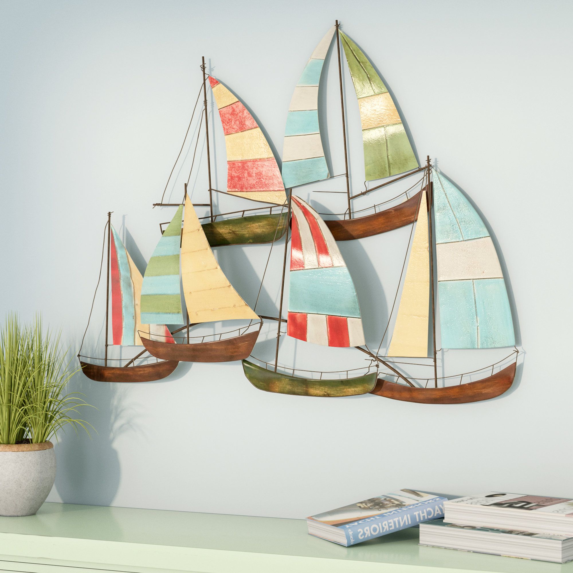 Trendy Metal Alloy Boat Wall Decor Within Beachcrest Home Metal Alloy Boat Wall Decor & Reviews (View 1 of 20)