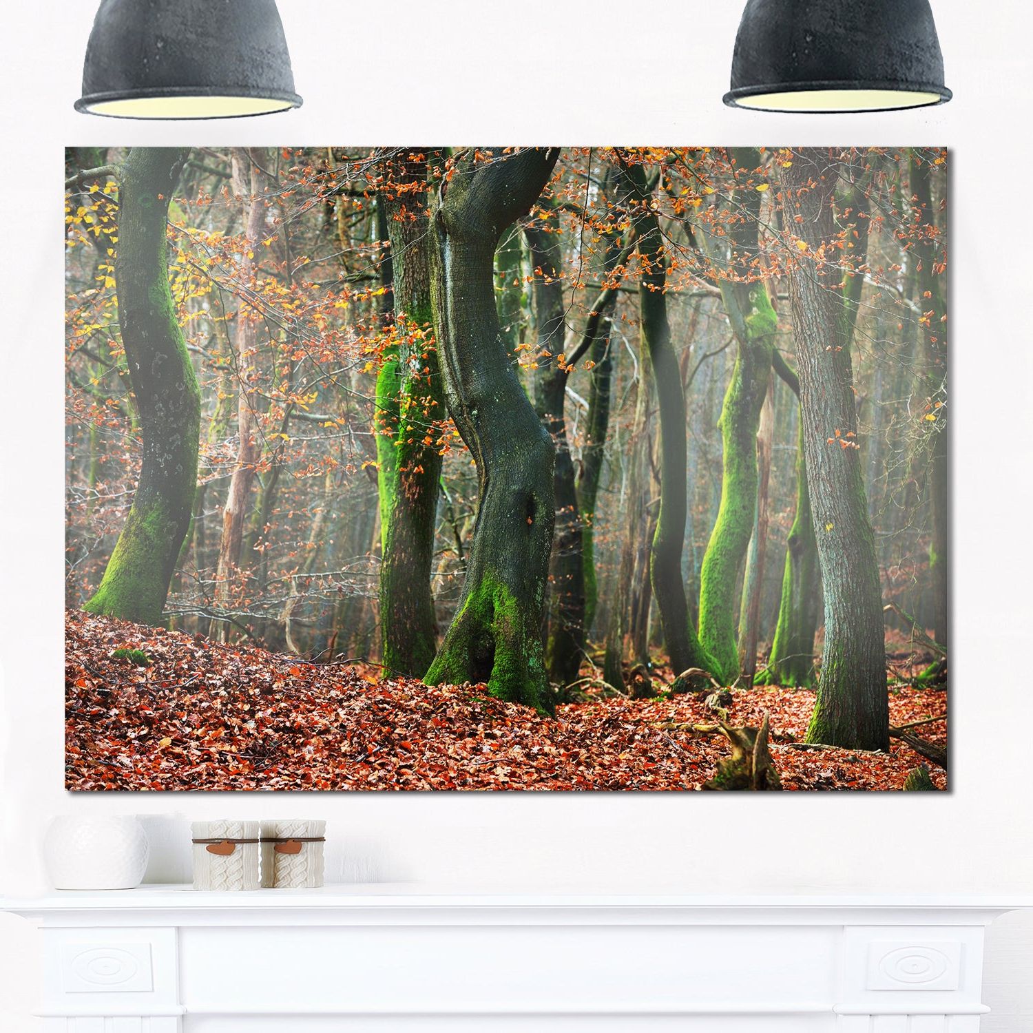 Trendy Shop Autumn Forest In The Netherlands – Landscape Photo Glossy Metal With Contemporary Forest Metal Wall Decor (View 11 of 20)