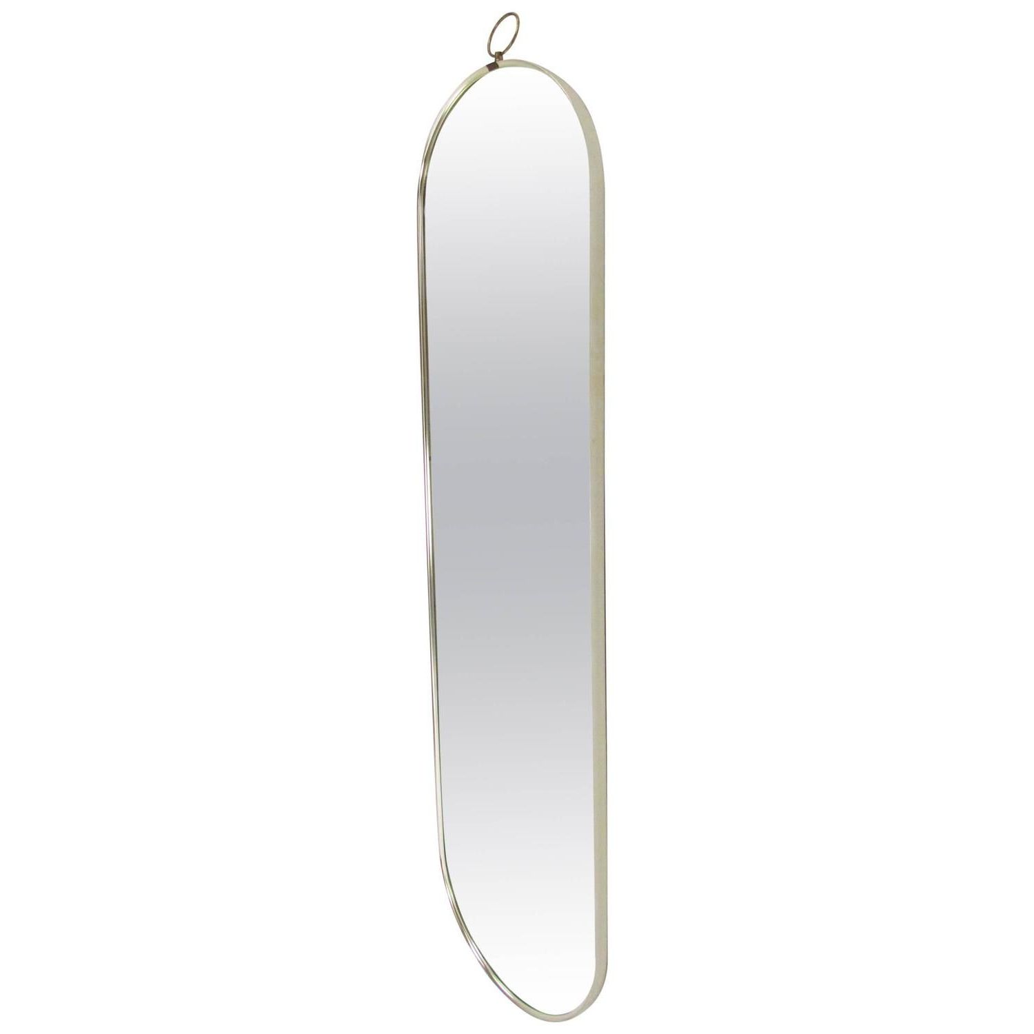 2019 Full Length Oval Wall Mirrors Throughout Italian Modernist Full Length Oval Wall Mirror, Circa 1960s (Photo 1 of 20)