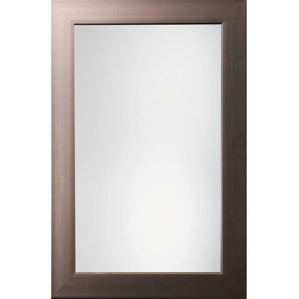 2019 Rectangle Pewter Beveled Wall Mirrors Within Austin 36 In. X 24 In (View 8 of 20)