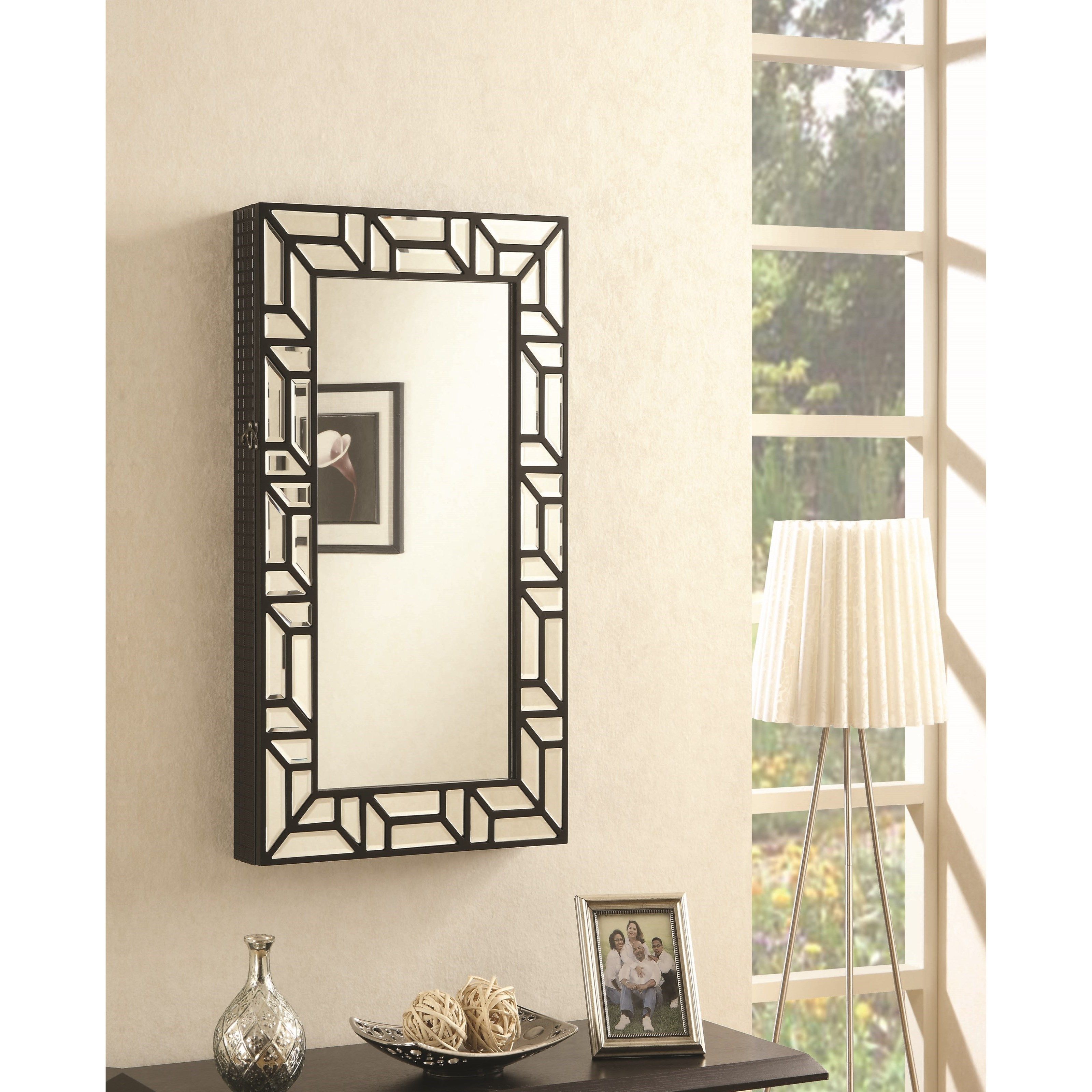 Accent Mirrors Throughout Most Recently Released Accent Mirrors Wall Mounted Jewelry Armoire (View 5 of 20)