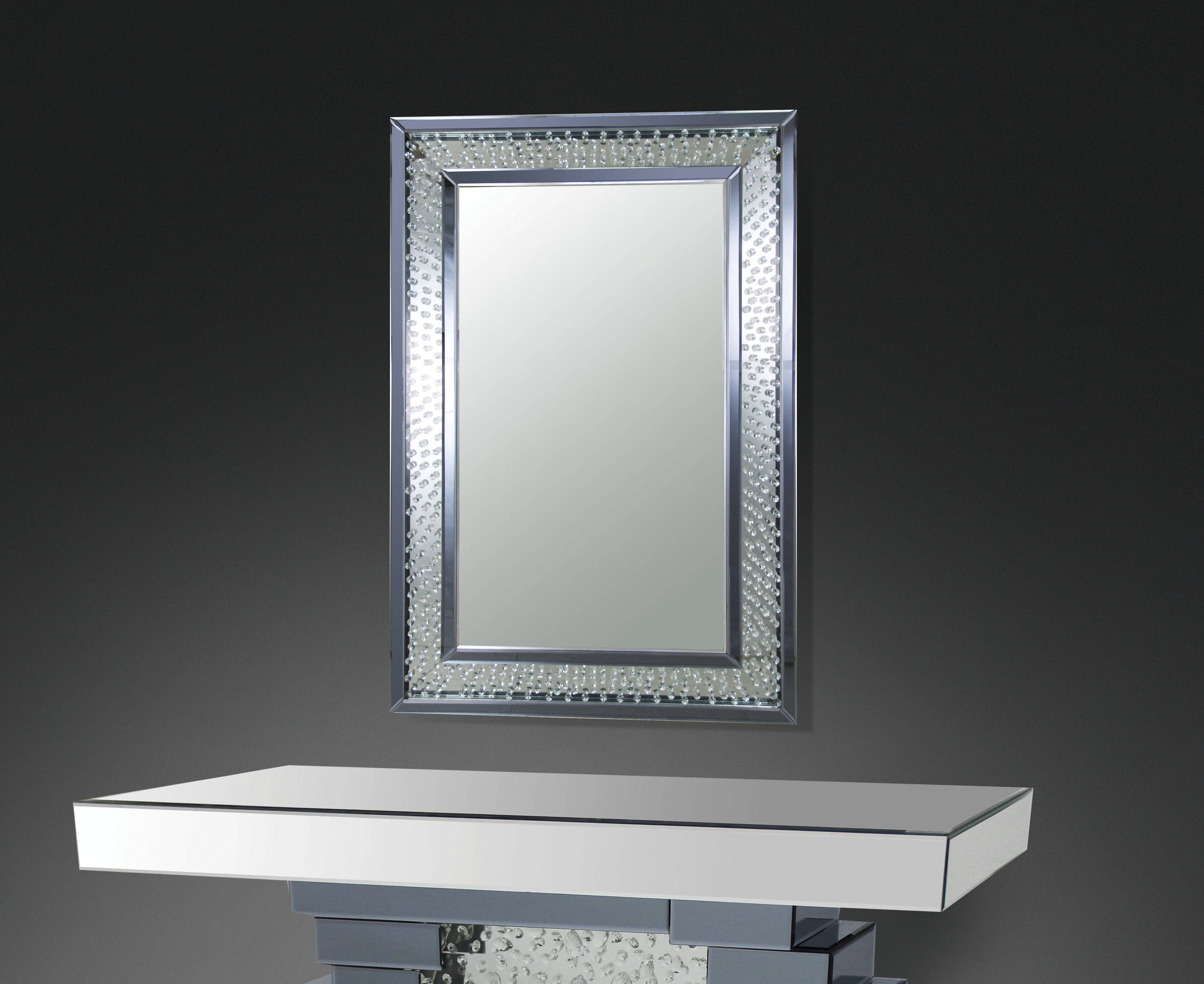 Accent Wall Mirrors Regarding Well Known Acme Furniture Nysa Accent Wall Mirror (View 18 of 20)