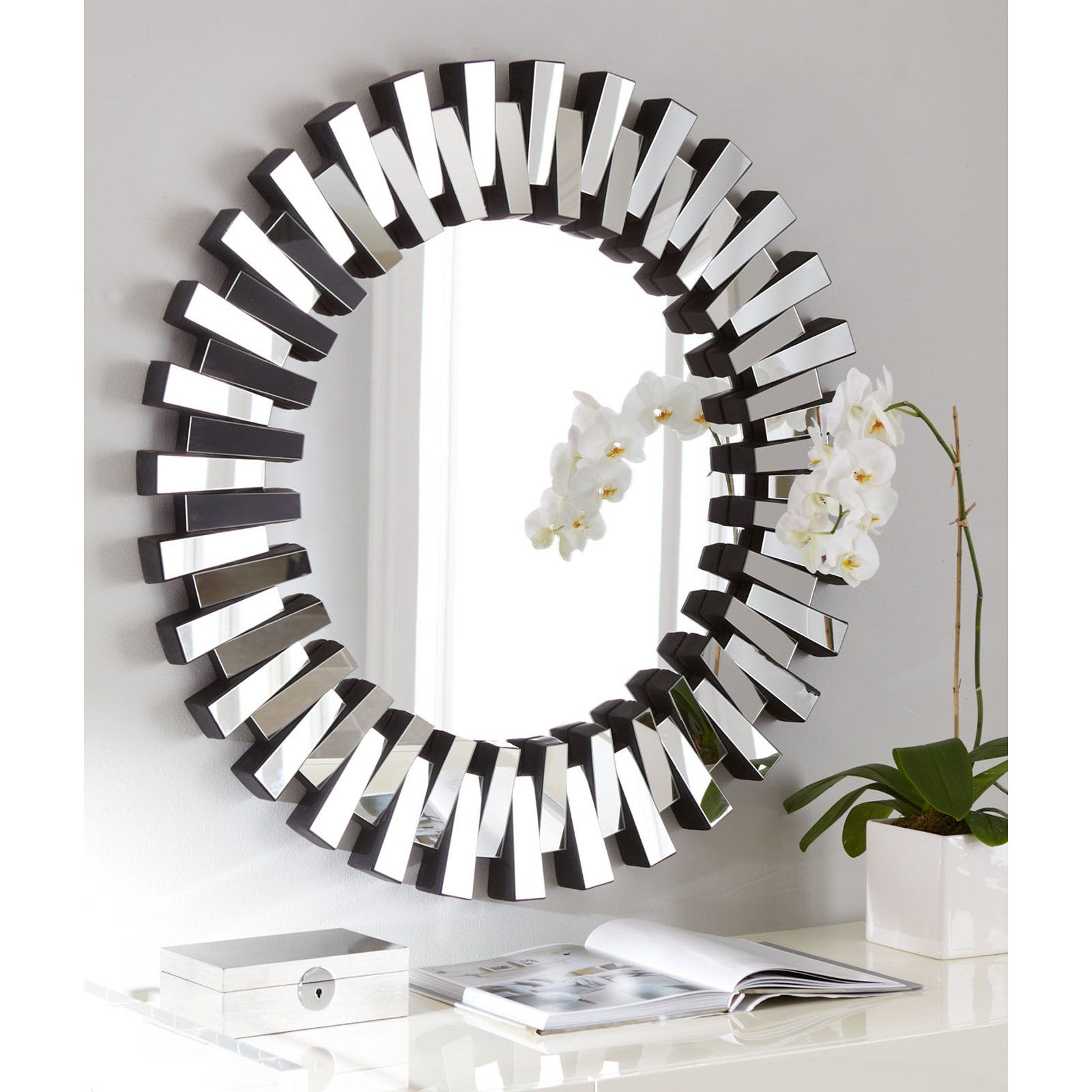 Afina Modern Luxe Round Wall Mirror – 36 In (View 3 of 20)