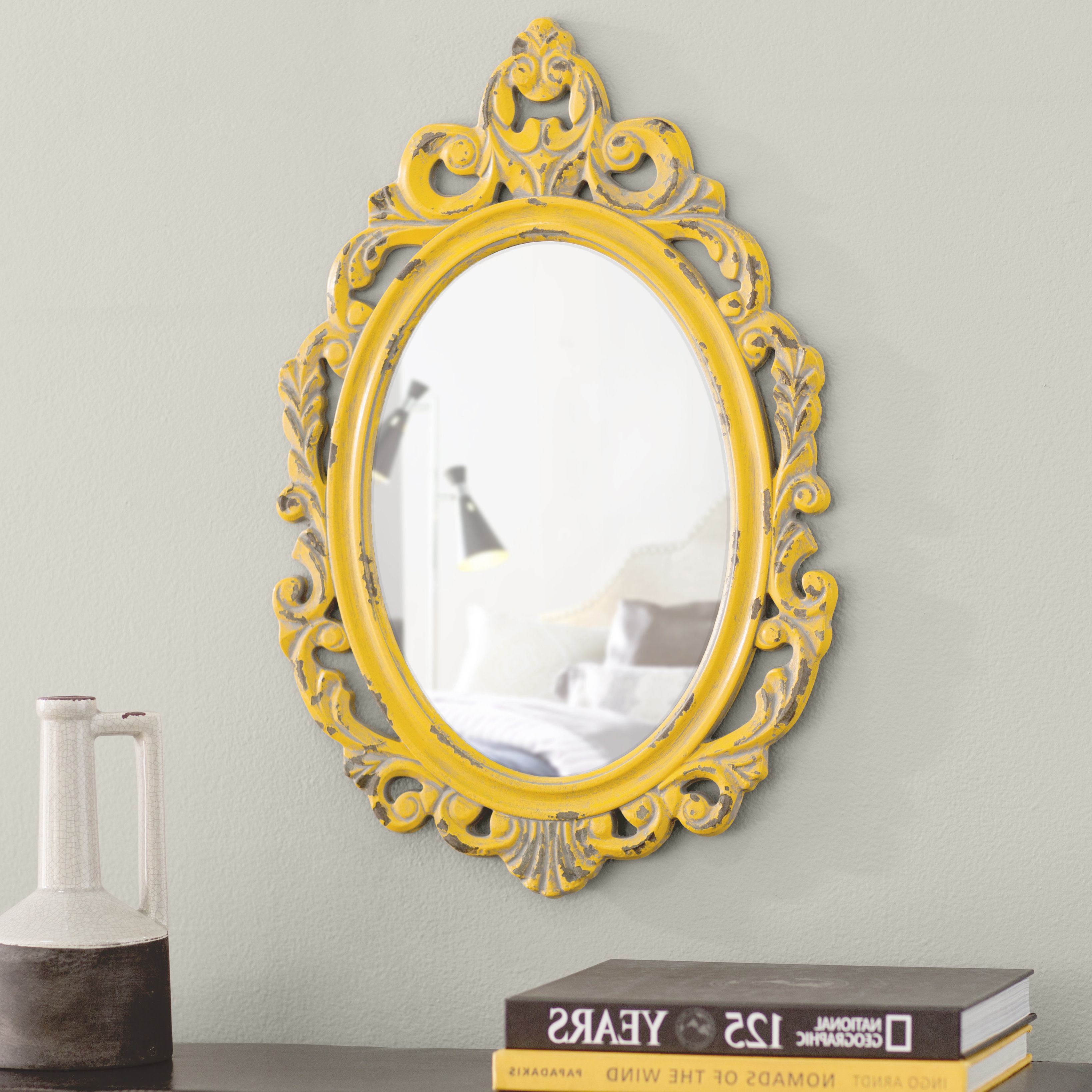 Alissa Traditional Wall Mirrors Throughout Famous Bathilde Accent Mirror (View 12 of 20)