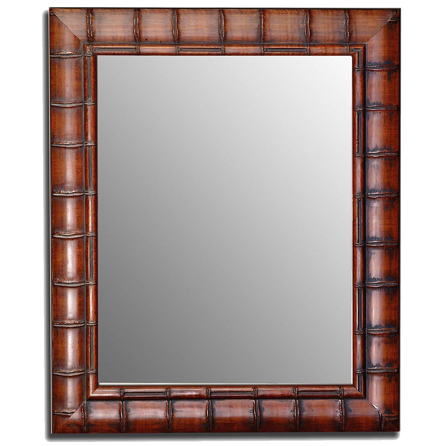 Bamboo Framed Wall Mirrors With Latest Amazon: Bamboo Framed Wall Mirror: Home & Kitchen (View 1 of 20)