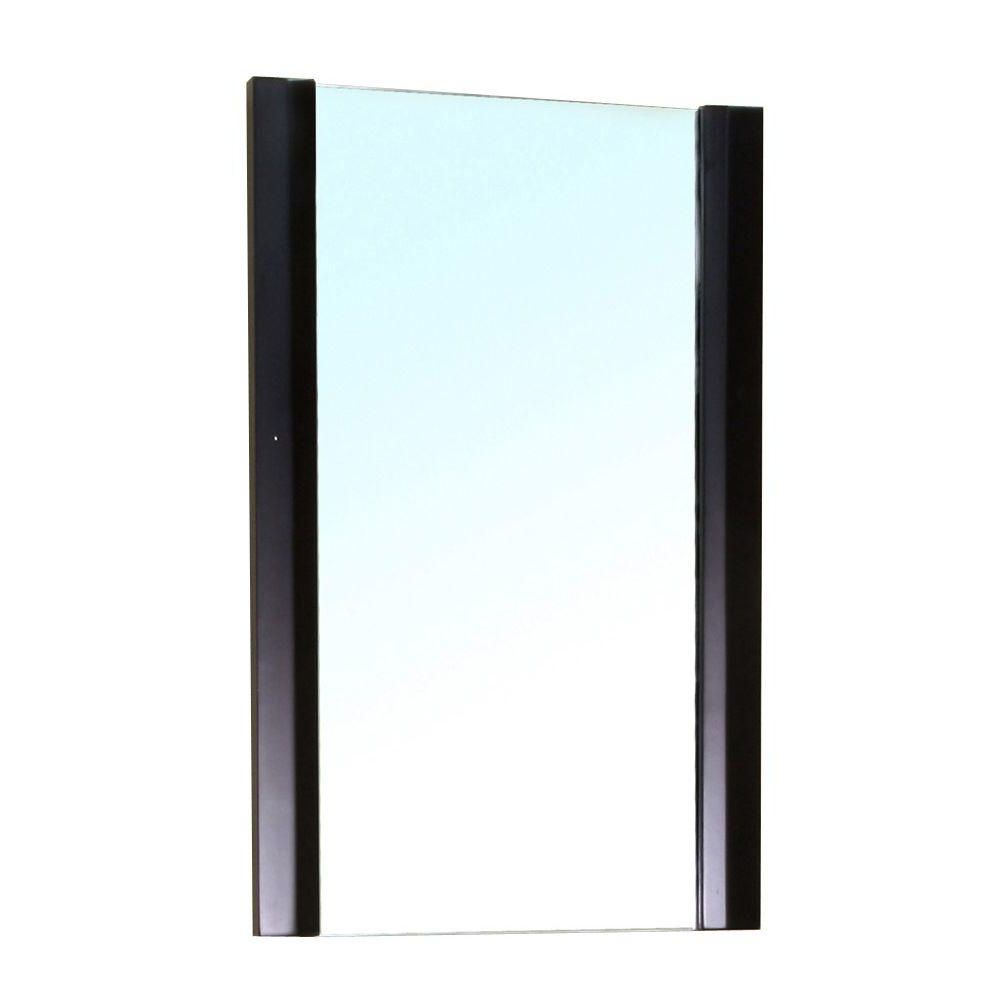 Bellaterra Home Bexhill 32 In. L X 20 In. W Solid Wood Frame Wall Mirror In  Black Intended For Well Liked Wooden Framed Wall Mirrors (Photo 18 of 20)
