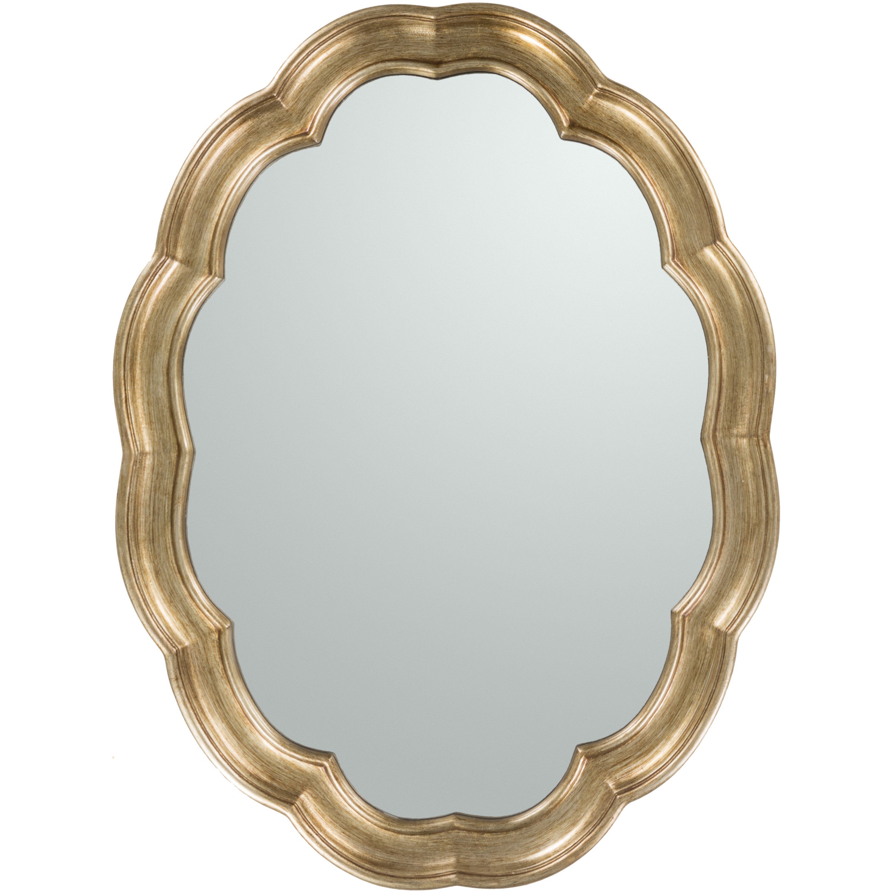 Best And Newest Gingerich Resin Modern & Contemporary Accent Mirrors Within Glam Oval Accent Wall Mirror (View 16 of 20)