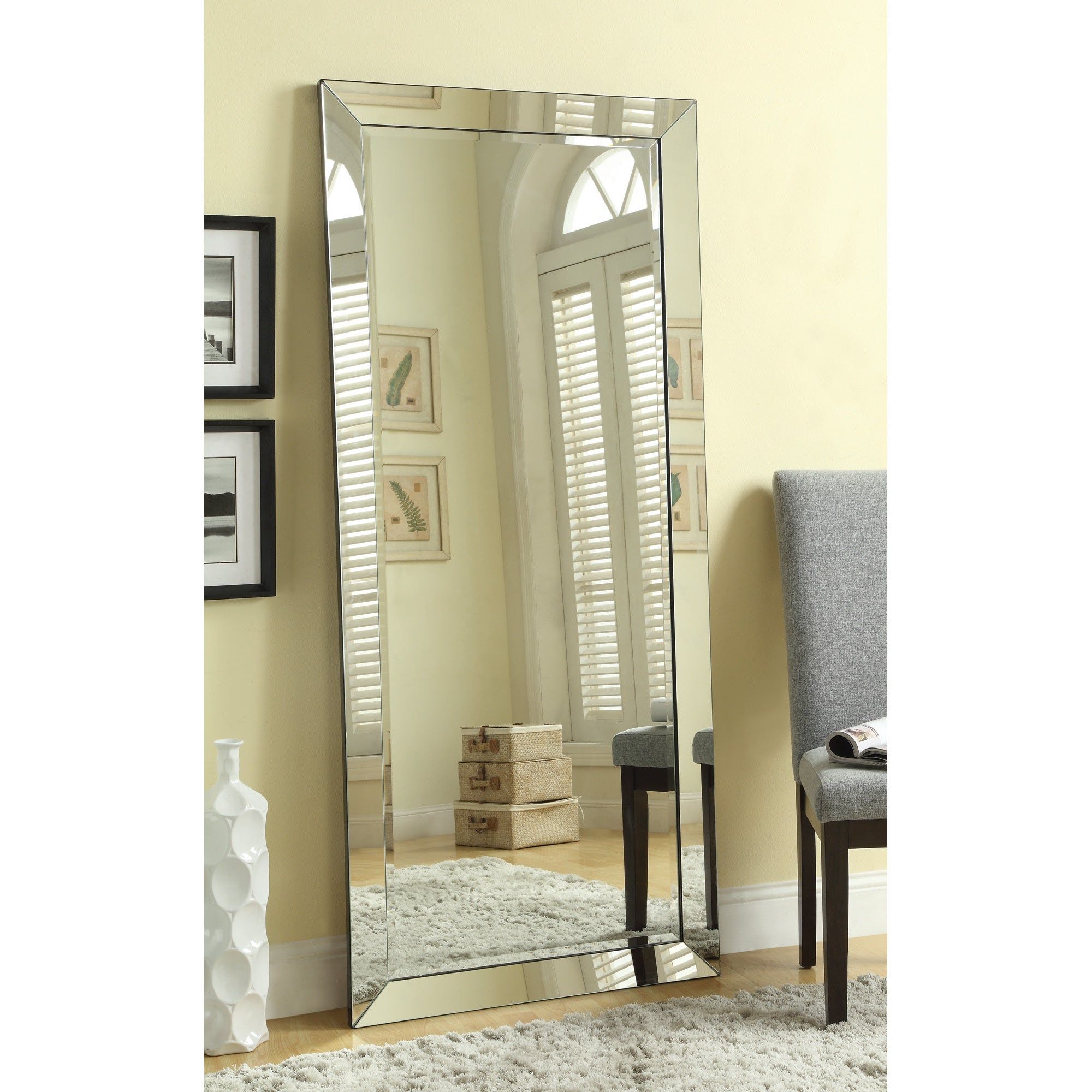 Best And Newest Wall Mirror With Mirror Frame Inside Large Standing Wall Mirror With Mirror Frame – 30" X 1.50" X 70" (Photo 4 of 20)
