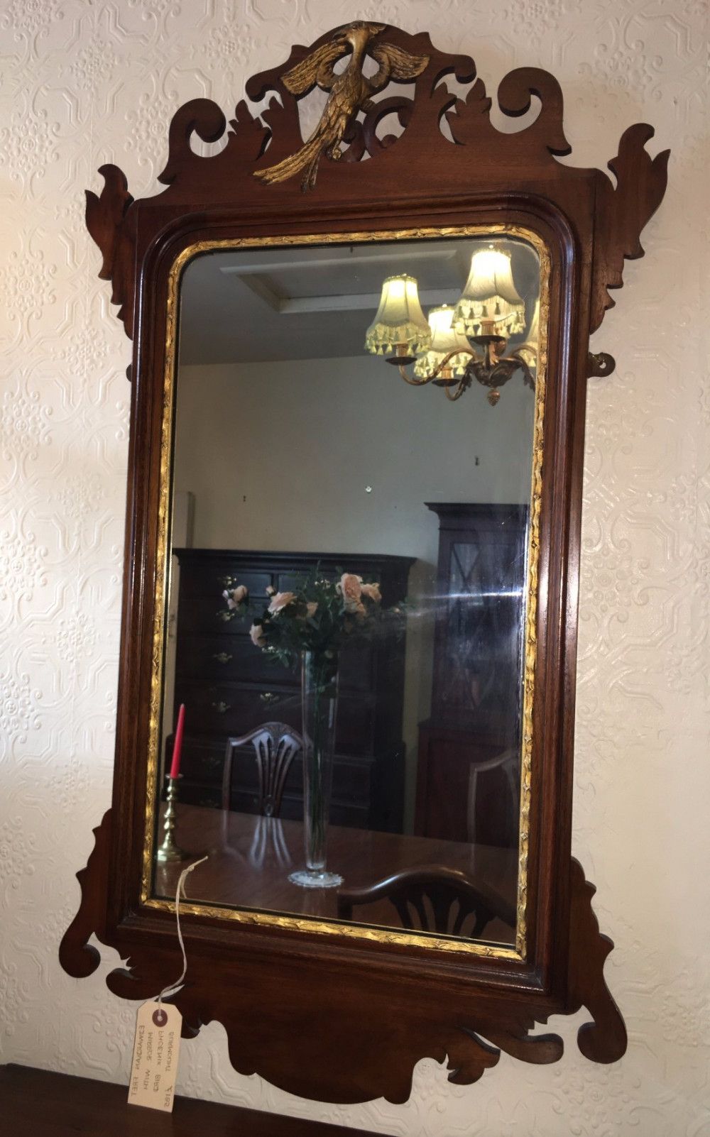 Bird Wall Mirrors For Most Popular Edwardian Fret Carved Wall Mirror With Phoenix Bird Surmount Cedar (View 13 of 20)