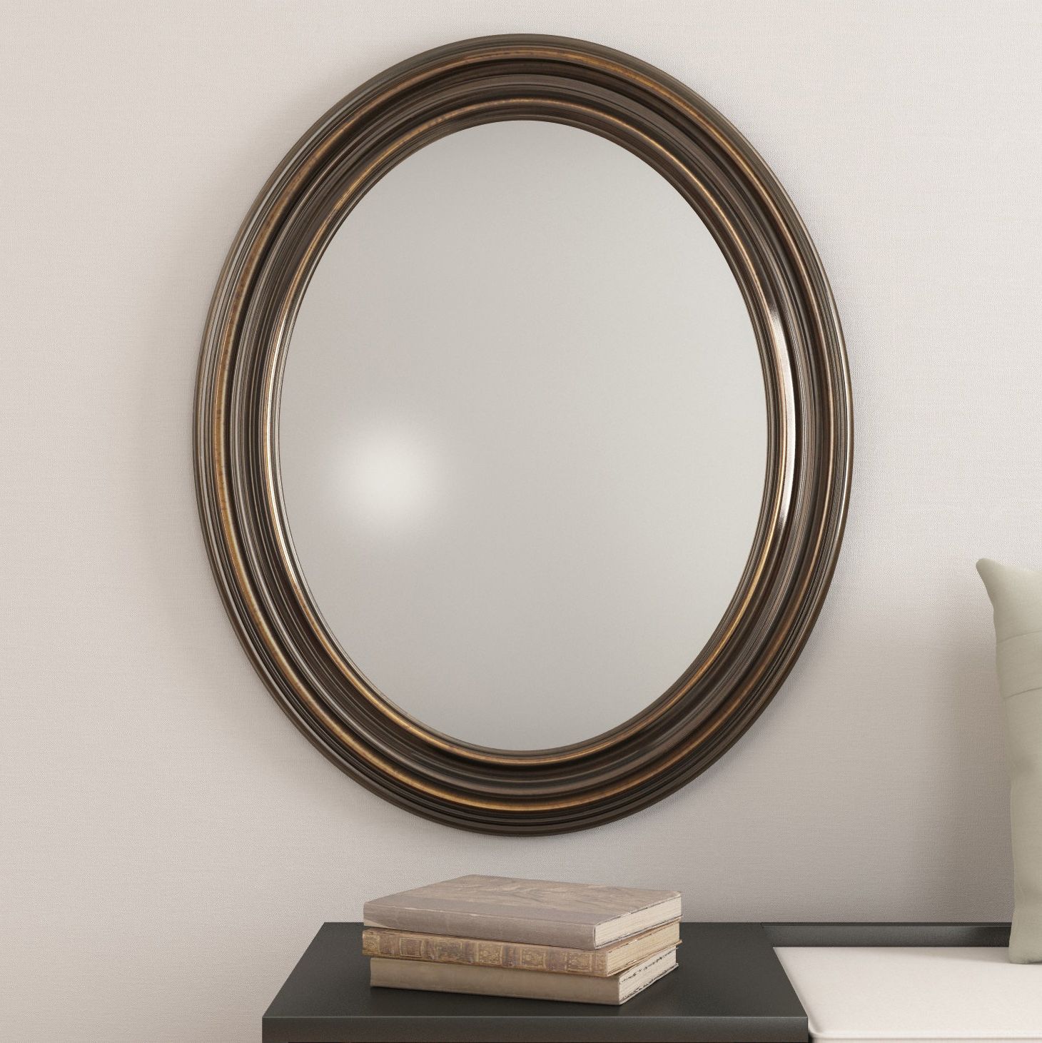 Burnes Oval Traditional Wall Mirrors Inside Well Known Burnes Oval Traditional Wall Mirror (Photo 2 of 20)