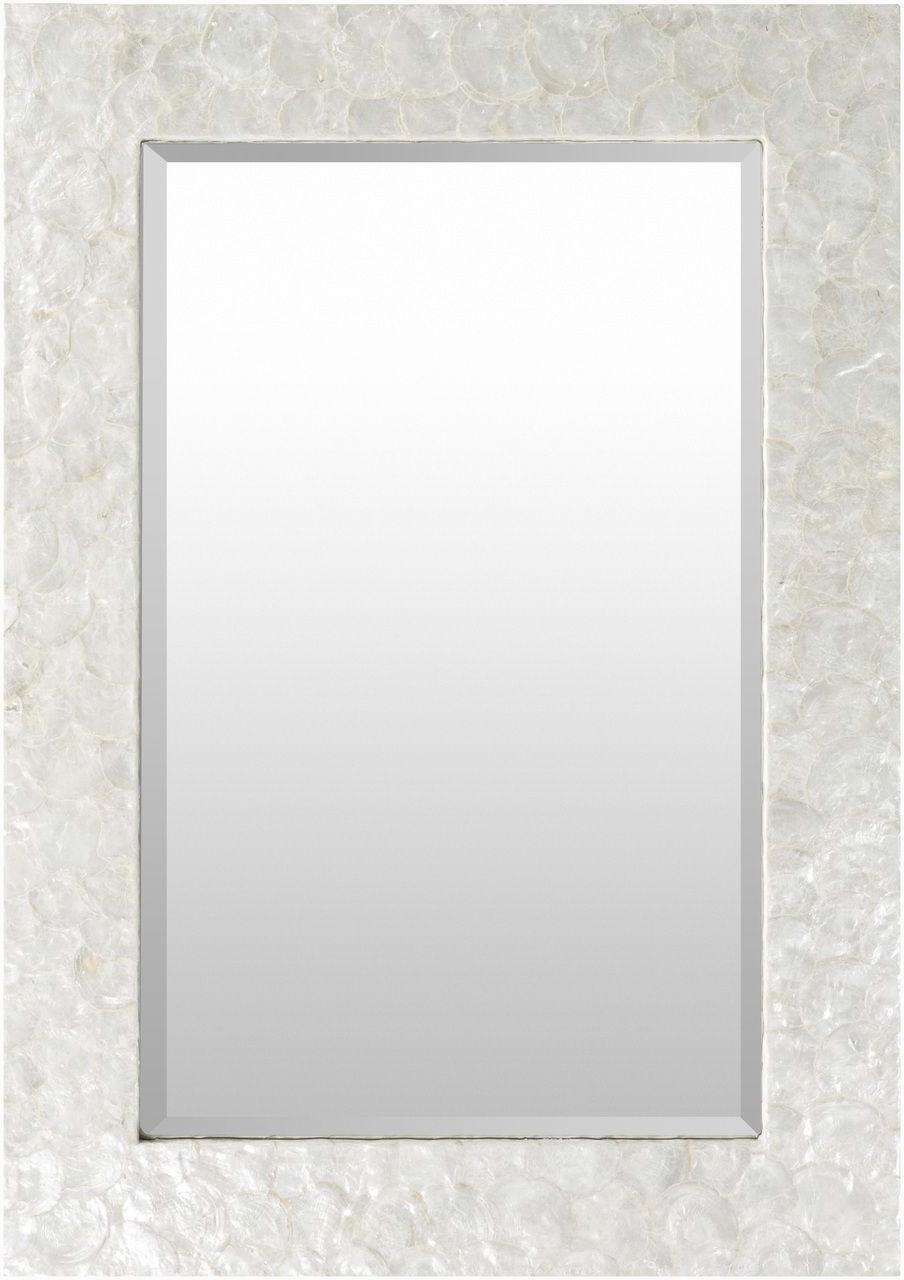 Coastal Style Wall Mirrors For Well Liked Large Capiz Shell Framed Mirror In  (View 5 of 20)