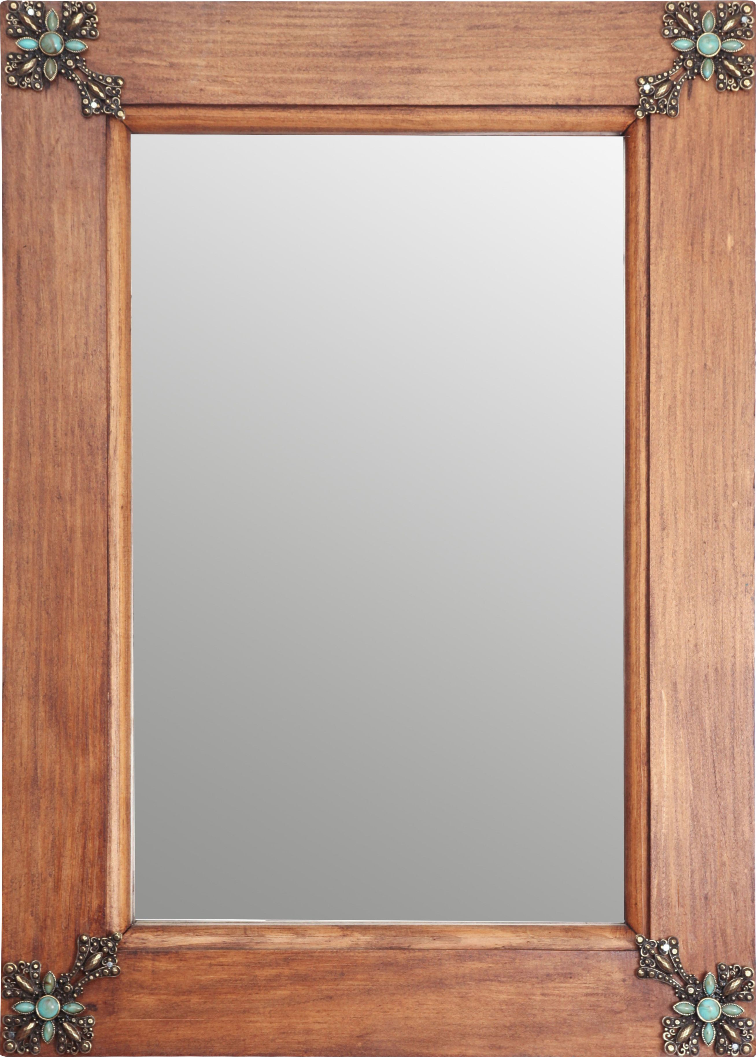Concho Cross Rustic Accent Mirror Pertaining To Preferred Lajoie Rustic Accent Mirrors (View 10 of 20)