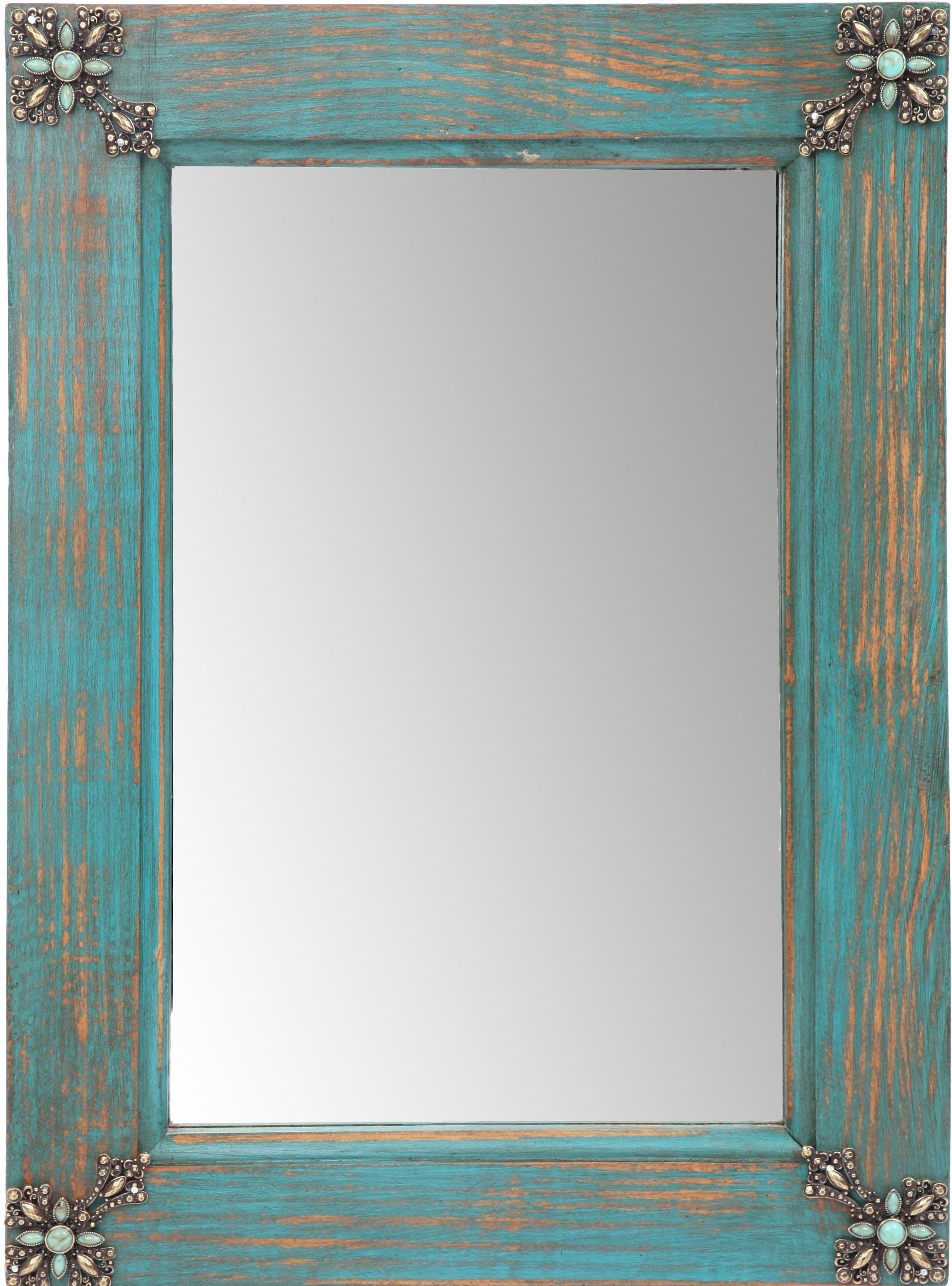 Concho Cross Rustic Accent Mirror Regarding Trendy Kist Farmhouse Wall Mirrors (Photo 10 of 20)
