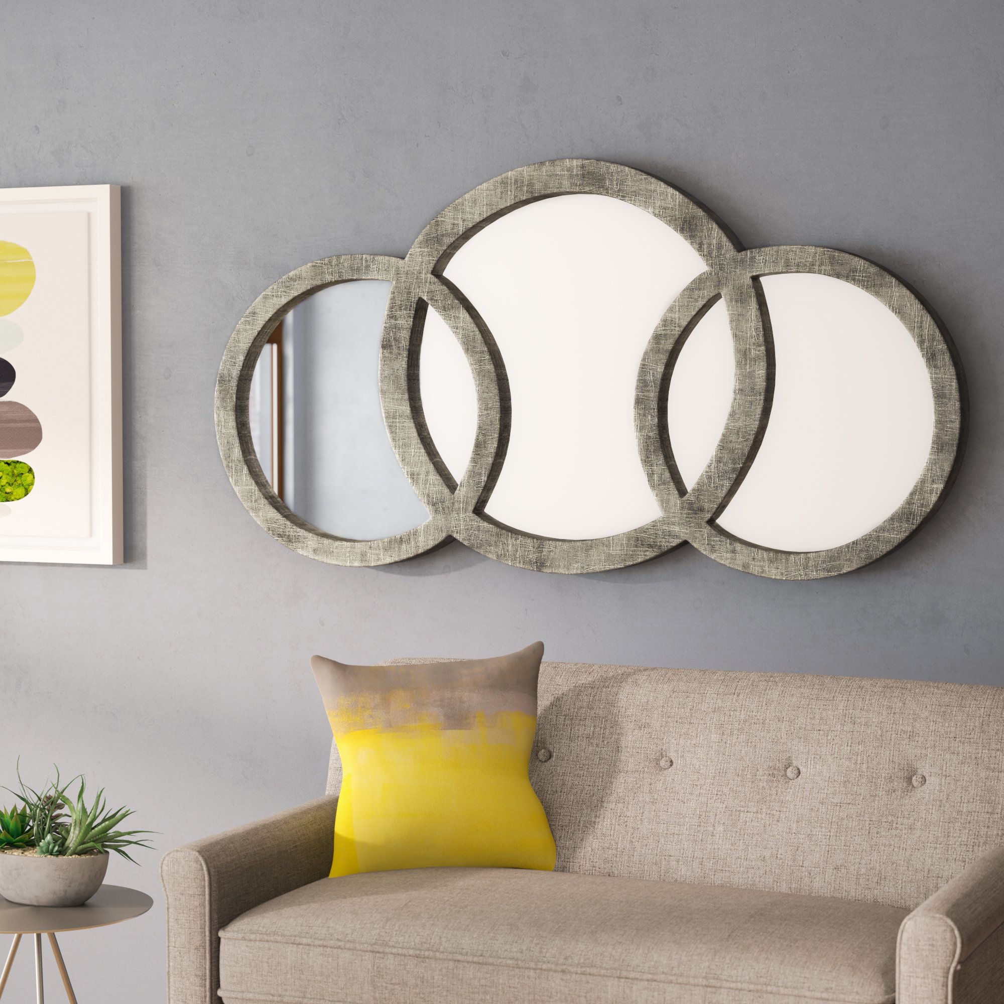 Cromartie Antique Silver Leaf 3 Ring Mirror Within Best And Newest Cromartie Tree Branch Wall Mirrors (View 6 of 20)