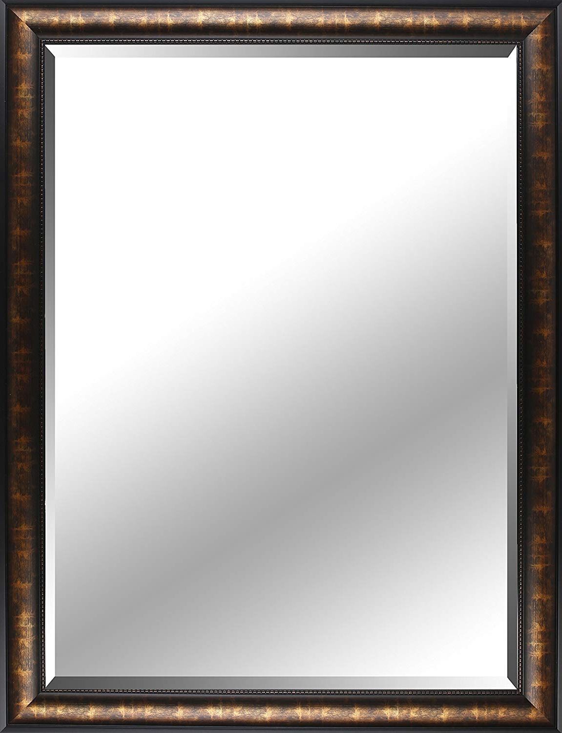 Current Amazon: Mirrorize.ca Ama6770126 Wall Mirror, 29" X 41", Gold Regarding Rectangle Plastic Beveled Wall Mirrors (Photo 15 of 20)