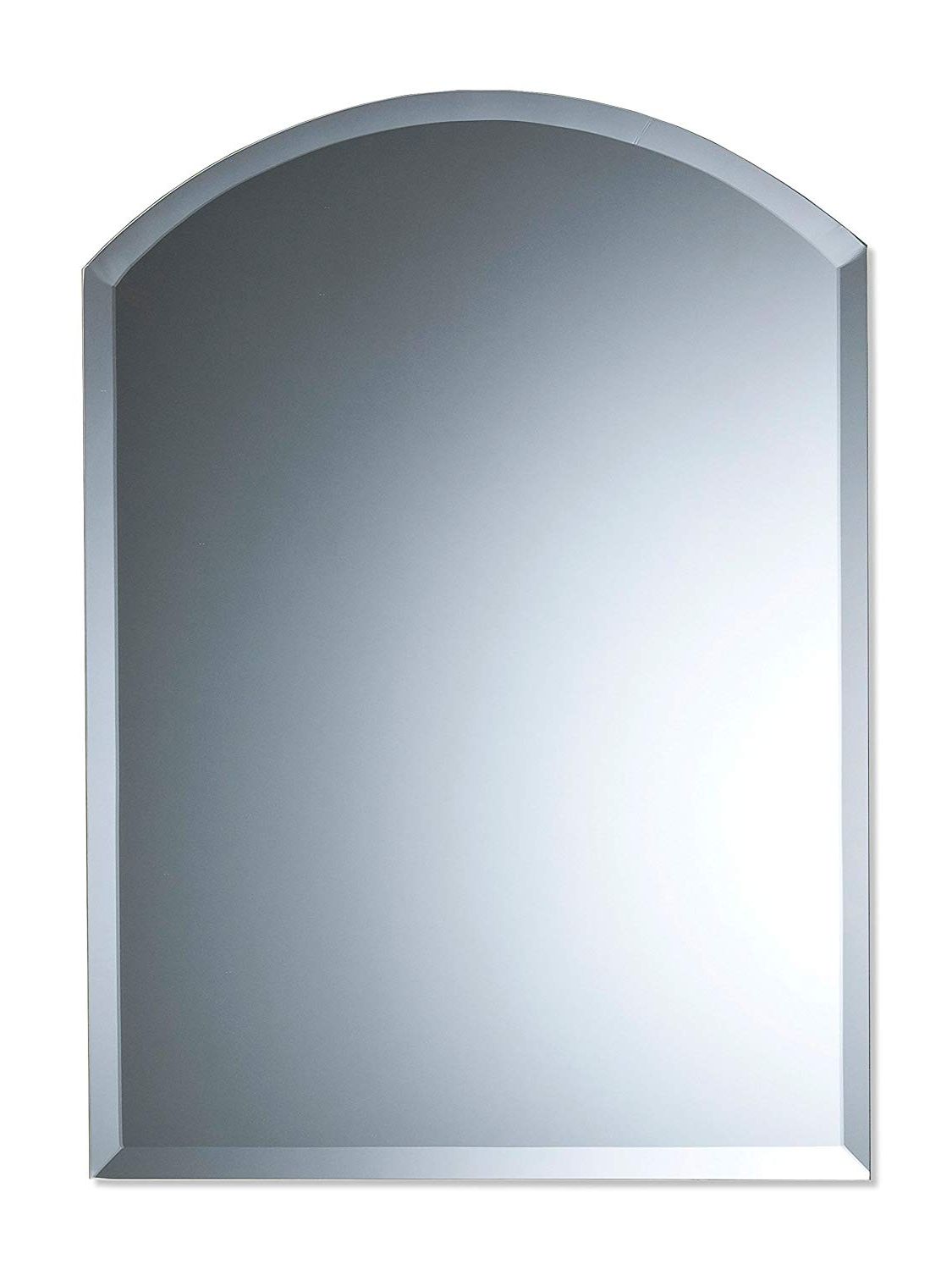 Current Plain Wall Mirrors Regarding Neue Design Arch Bathroom Wall Mirror Modern Stylish With Bevel Plain 50cm  X 40cm (View 2 of 20)