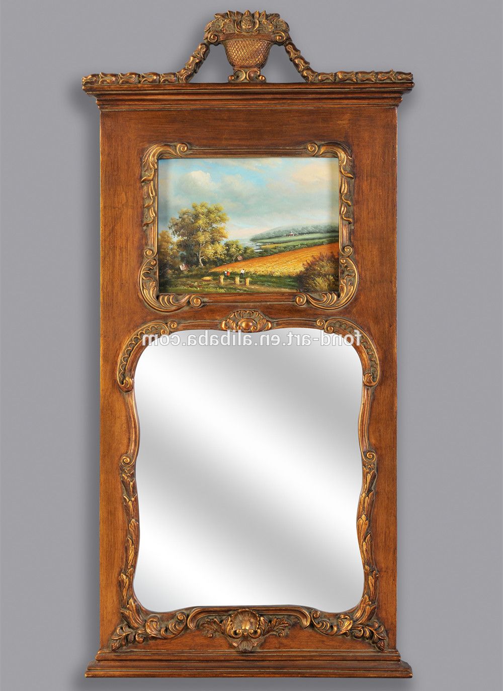 Current Plastic Wall Mirrors With 2102 Home Antique Decorative Framed Plastic Wall Mirror With Oil Painting –  Buy Wall Decorative Mirror,living Room Decorative Mirror,antique (View 16 of 20)