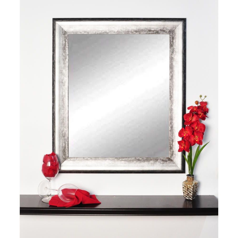 Decorative Framed Wall Mirrors Throughout Most Recent Brandtworks Midnight Silver Decorative Framed Wall Mirror (View 4 of 20)