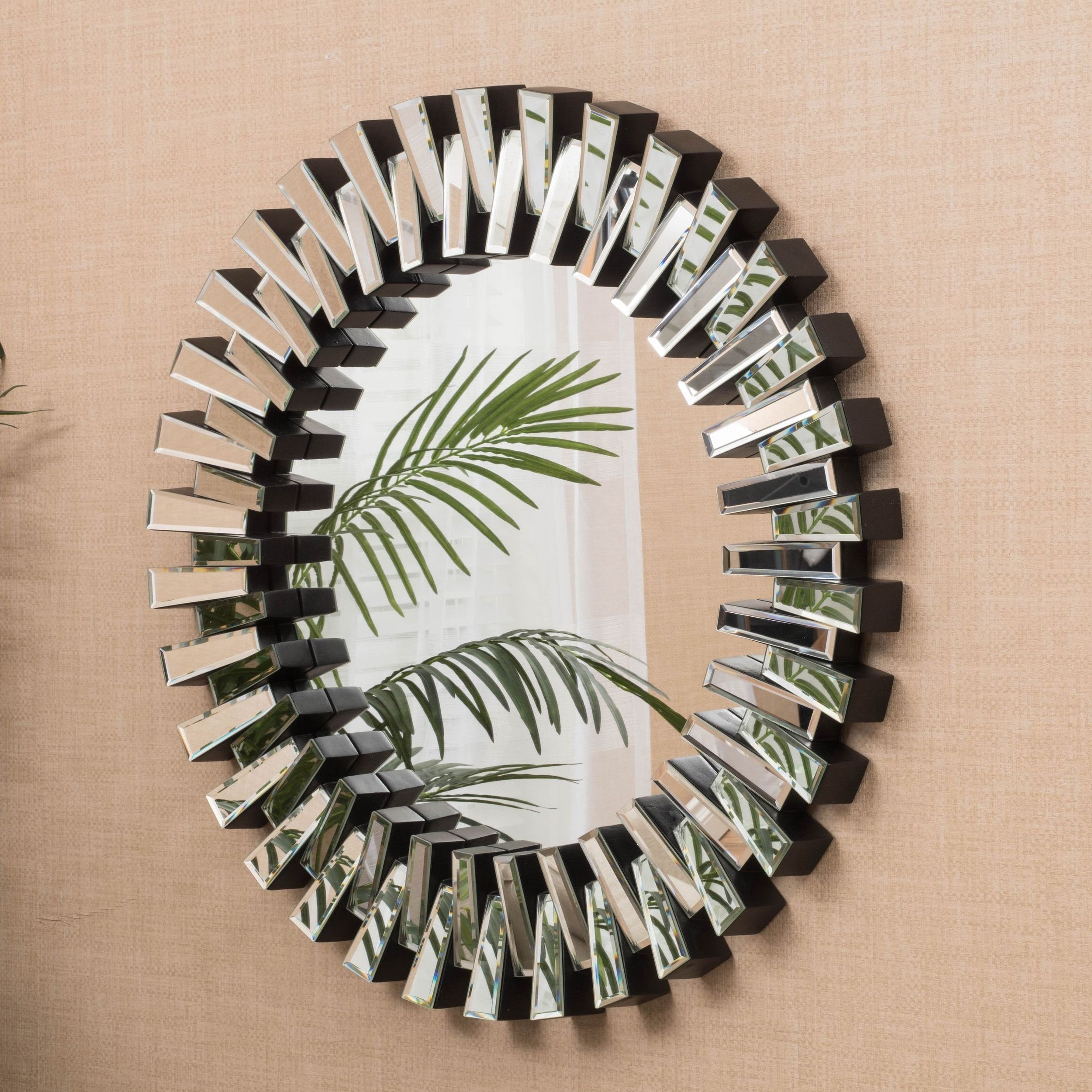 Deniece Sunburst Round Wall Mirrors Inside Most Current Cienega Round Wall Mirrorchristopher Knight Home (silver), Clear (View 7 of 20)