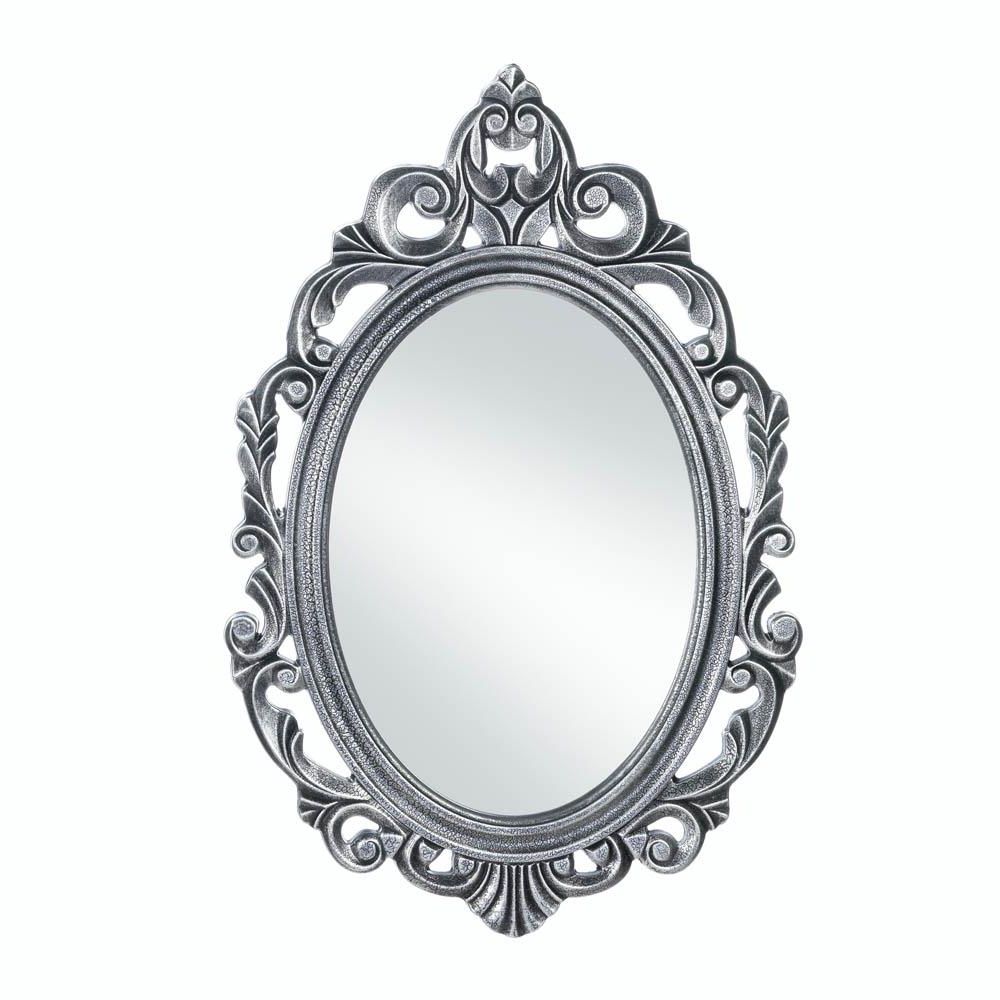 Details About Decorative Mirrors For Walls, Rustic Contemporary Silver  Royal Crown Wall Mirror Pertaining To Well Known Silver Framed Wall Mirrors (View 11 of 20)