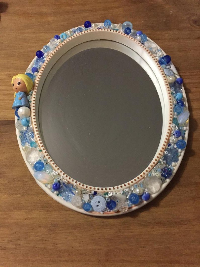 Disney Elsa Frozen Princess – Wall Mirror – Handcrafted Within Most Up To Date Princess Wall Mirrors (View 19 of 20)