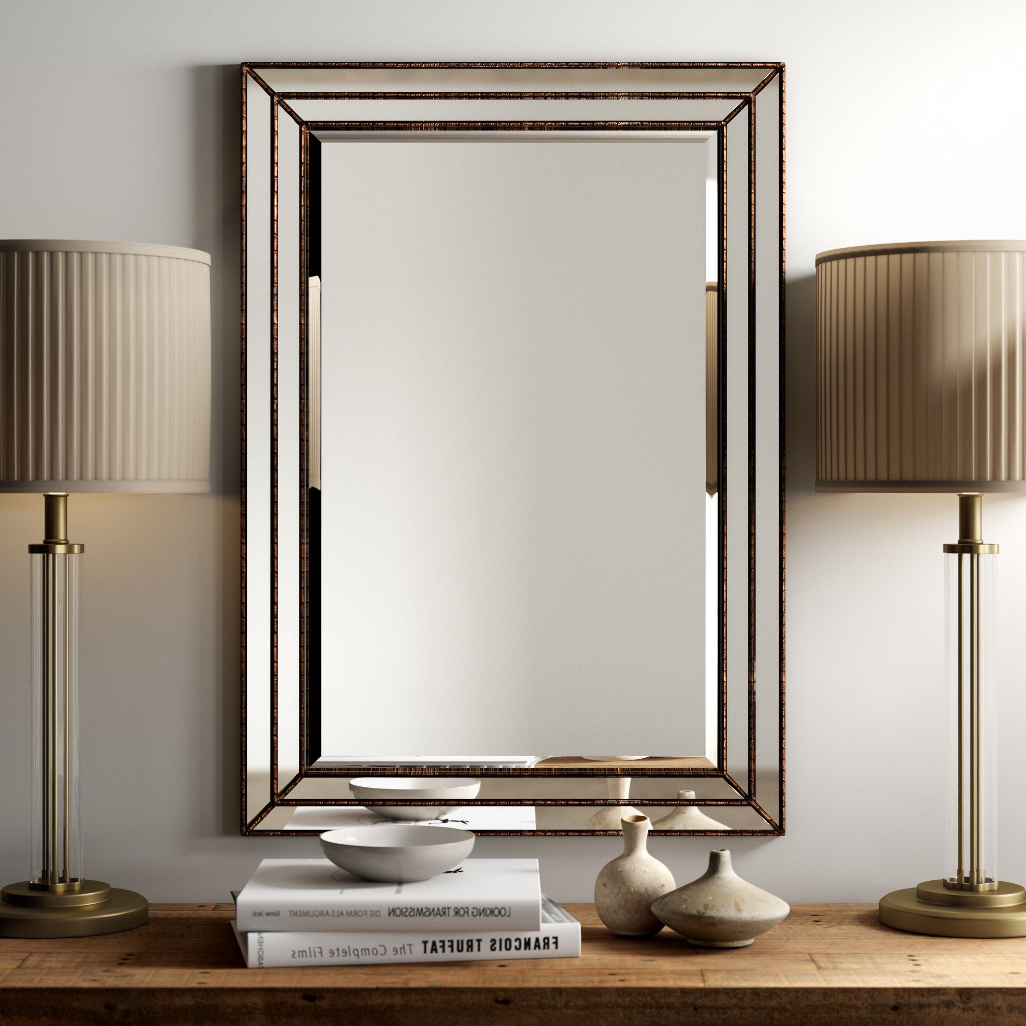 Eriq Framed Wall Mirrors With Regard To Well Known Willacoochee Traditional Beveled Accent Mirror (View 6 of 20)