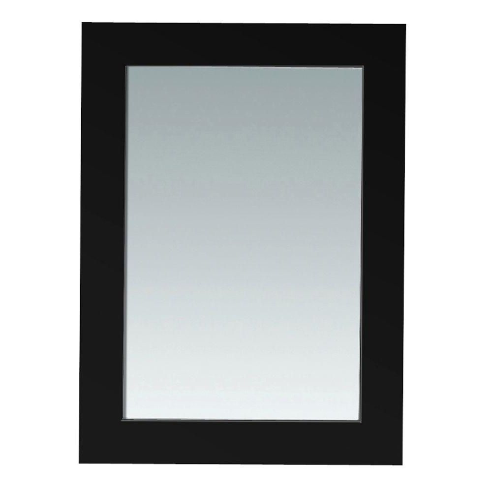 Famous Bristol 30 In. L X 22 In. W Wall Mounted Mirror In Black Intended For Bristol Accent Mirrors (Photo 5 of 20)