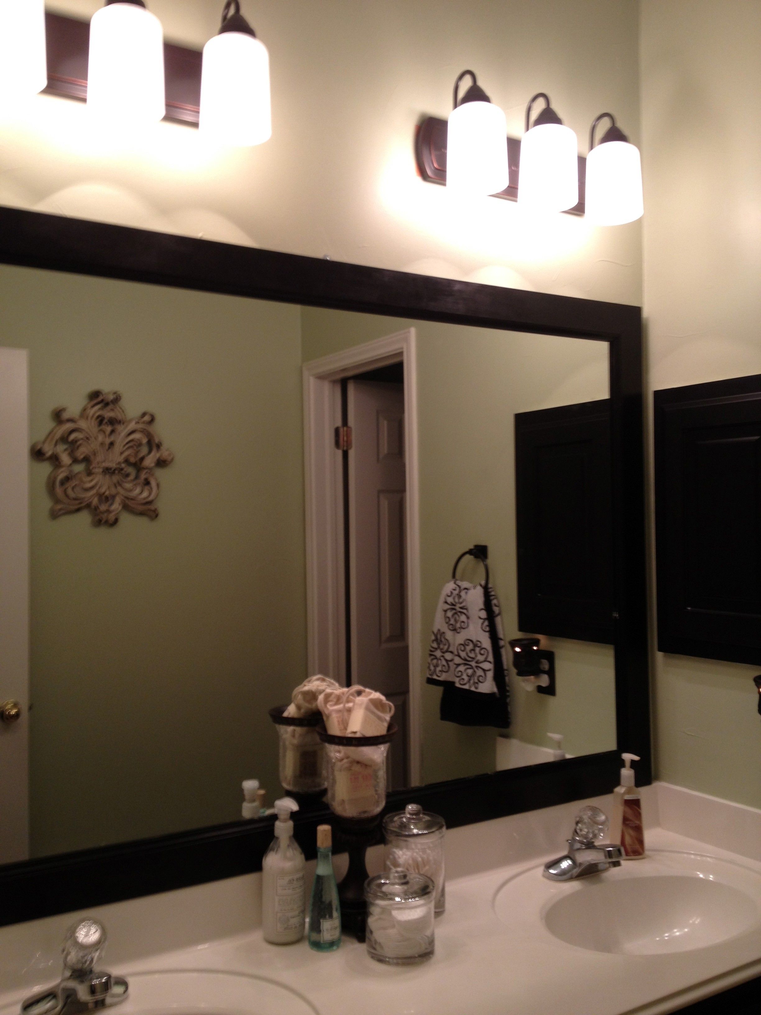 Famous Framing Bathroom Wall Mirrors In Exclusive Design Frames For Bathroom Wall Mirrors Diy Framed Arabic (View 11 of 20)