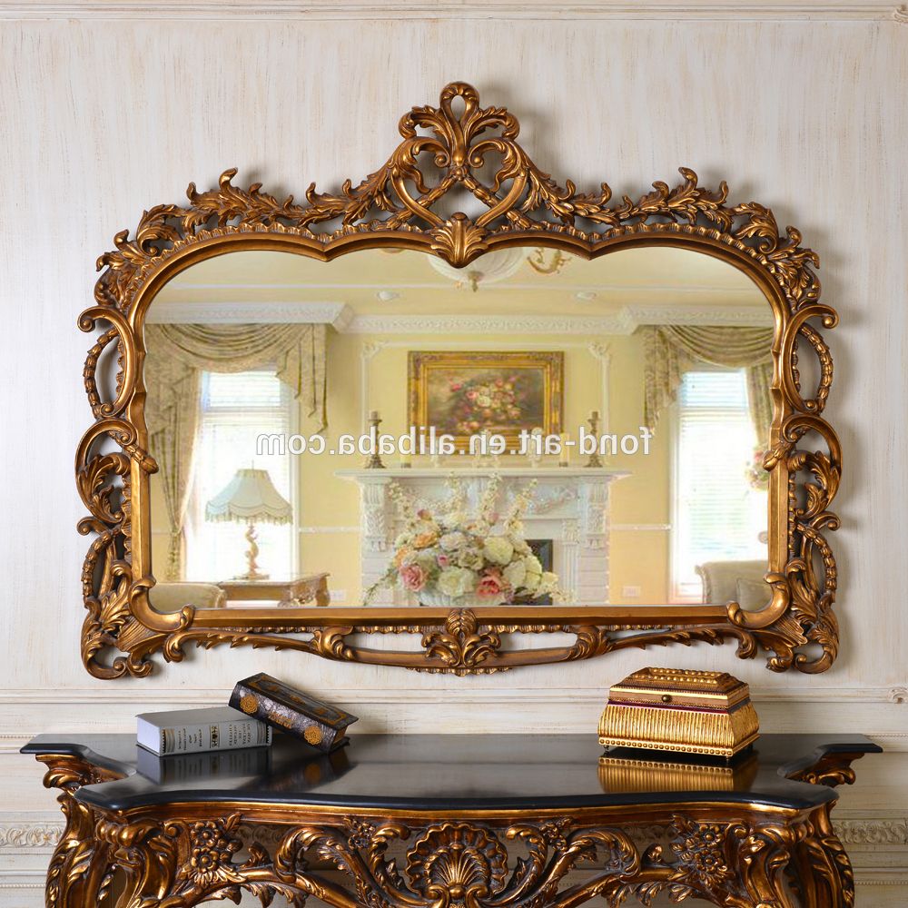 Fancy Wall Mirrors Pertaining To Widely Used Pu247 Classic Fancy Wall Decorative Framed Mirror Elegant Wall Mirrors –  Buy Classic Framed Mirror,elegant Wall Mirrors,decorative Mirror Product On (View 5 of 20)