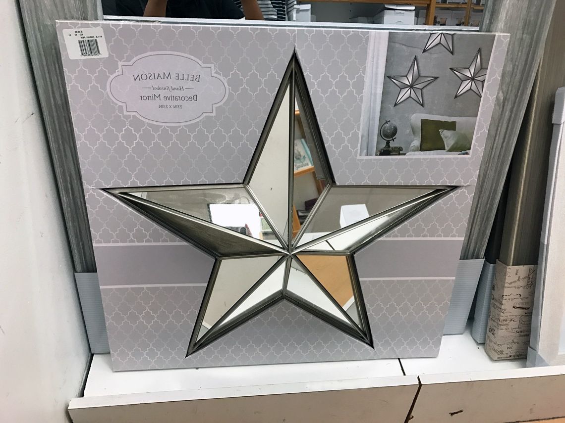 Favorite Belle Maison Mirrored Star Wall Decor, Only $ (View 4 of 20)