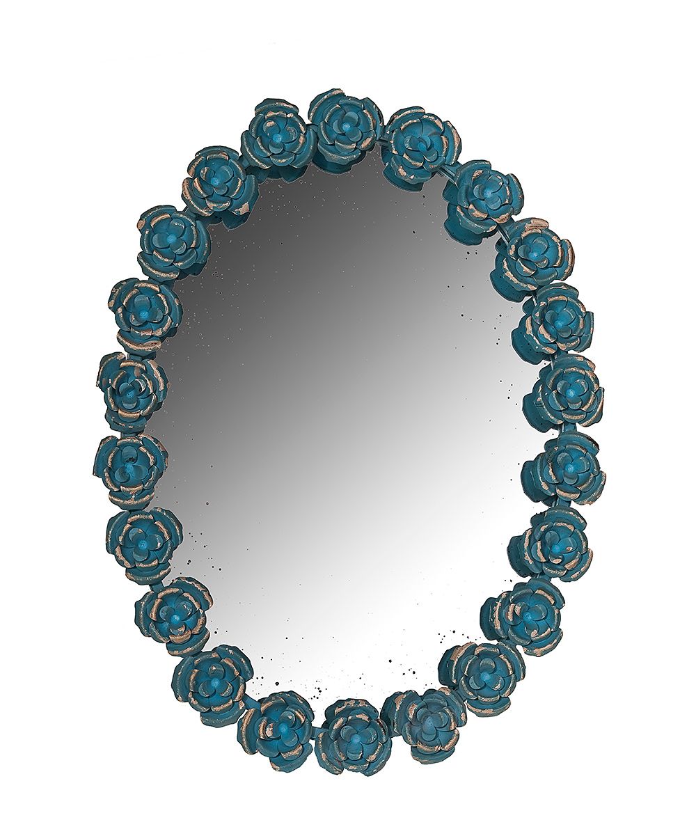 Favorite Rosette Wall Mirrors In Established 98 Blue Rosette Wall Mirror (View 20 of 20)