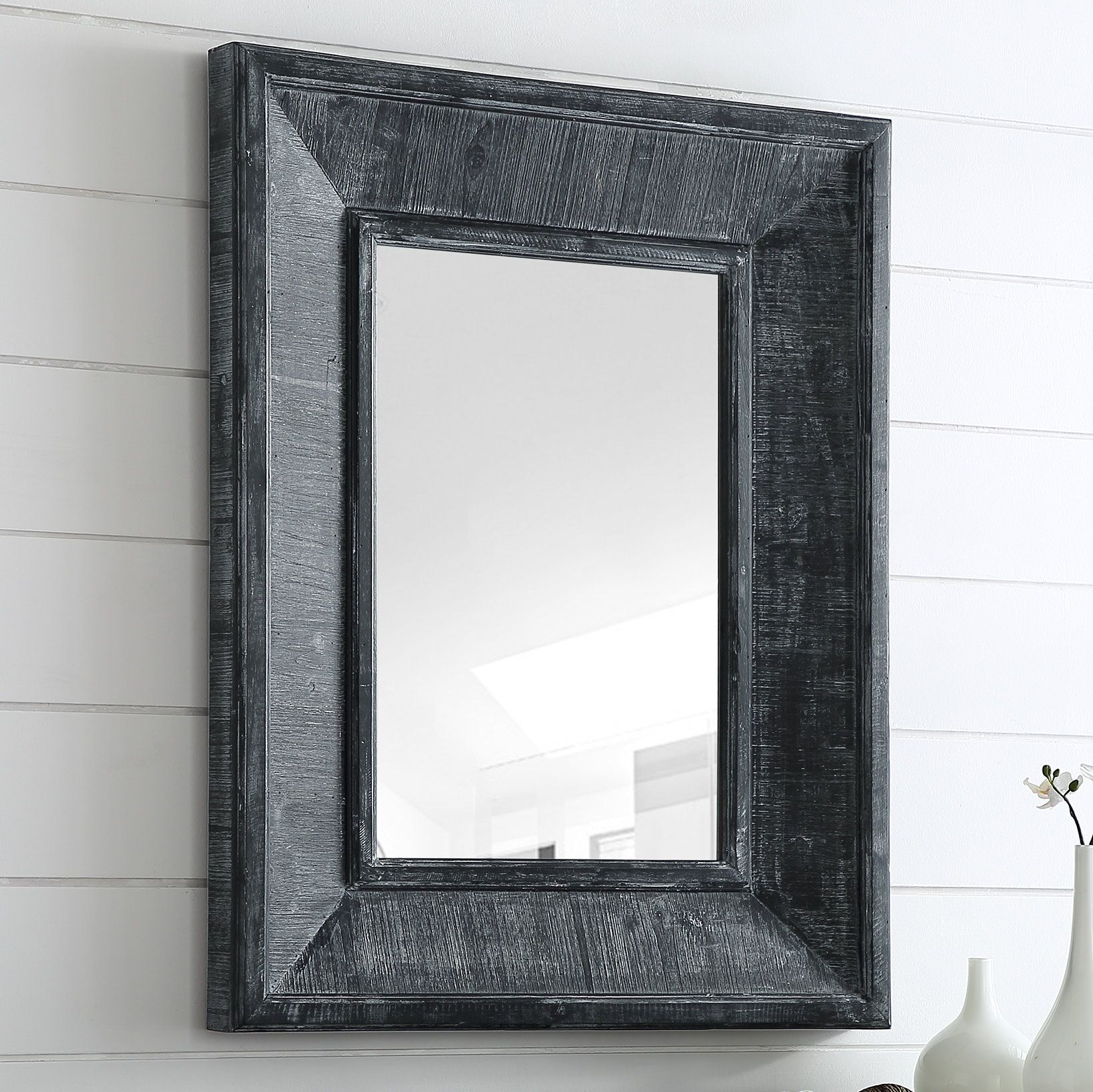 Georgeanna Transitional Urban Farmhouse Accent Mirror Intended For 2020 Kist Farmhouse Wall Mirrors (View 16 of 20)