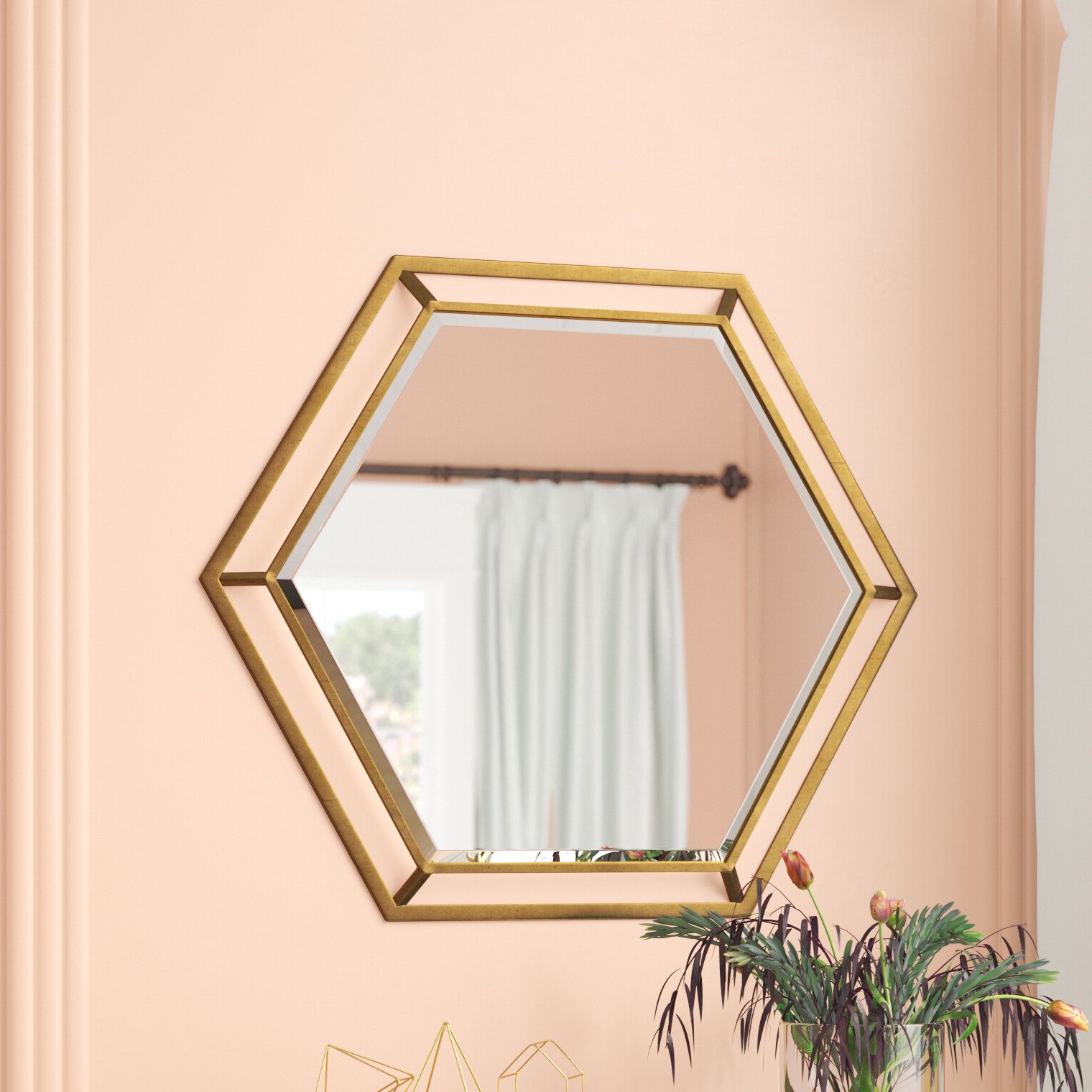 Glam Beveled Accent Mirrors Intended For Favorite Kelston Mills Modern & Contemporary Beveled Accent Mirror (View 11 of 20)