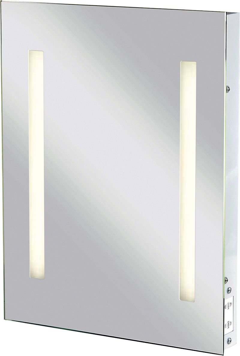 Illuminated Bathroom Wall Mirror Ip44 Rated With Shaver Socket In Newest Illuminated Wall Mirrors (View 17 of 20)